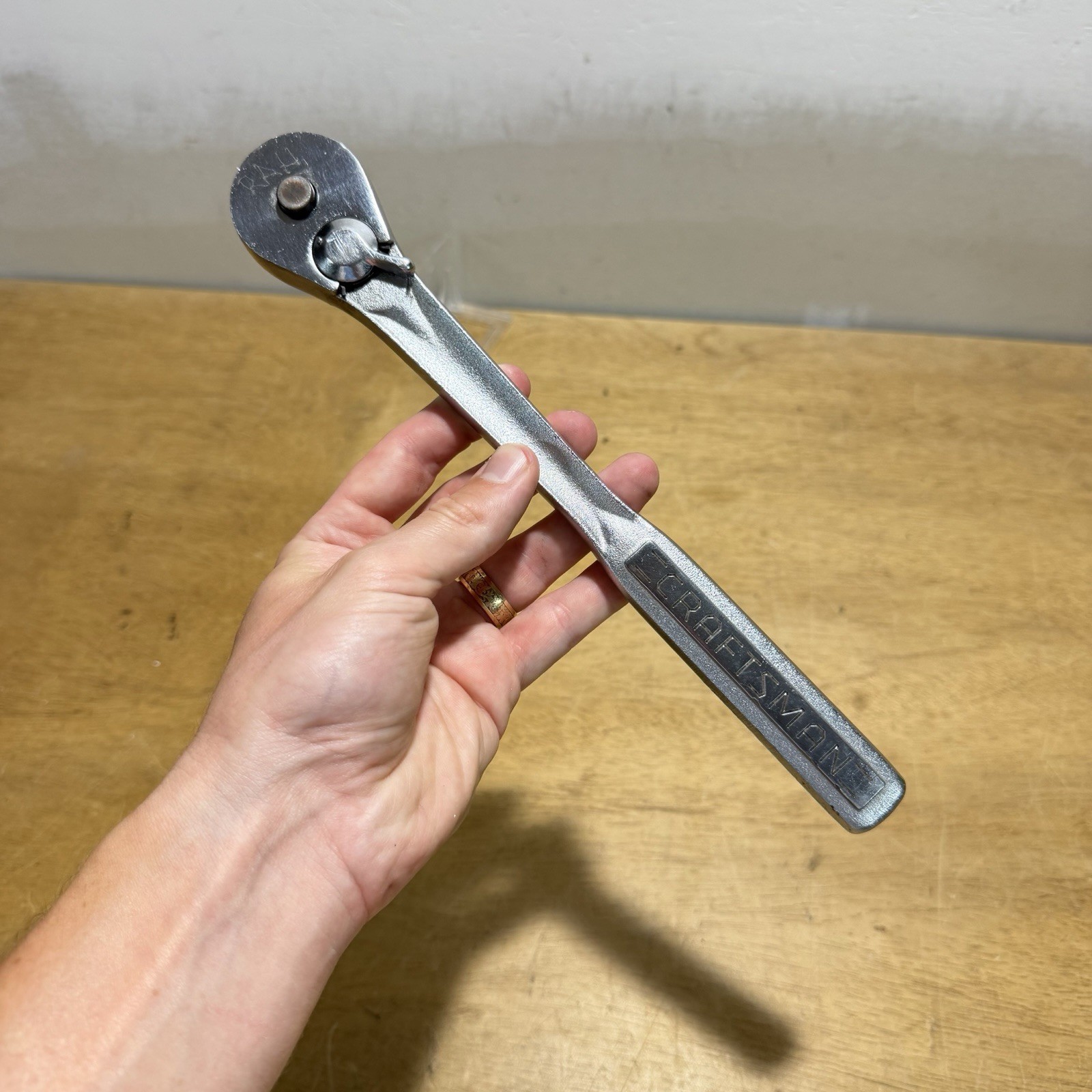 Craftsman Ratchet 1/2″ Drive USA -V- 44985 Wrench USA Made Quick Release