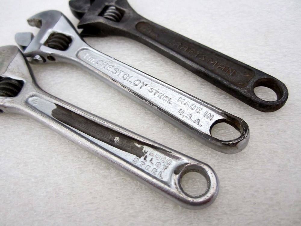 Craftsman Crescent Proto 4″ Adjustable Wrenches DAMAGED 704 44601 Made in USA