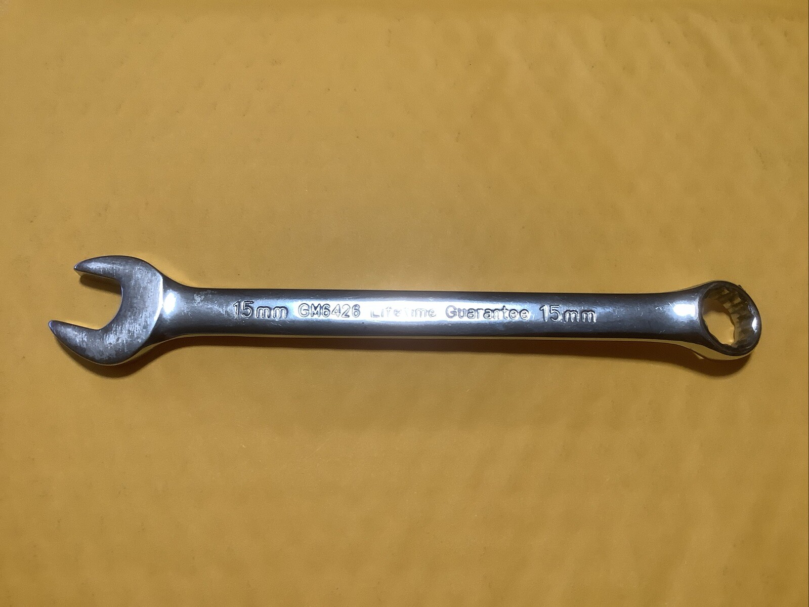 GM6426 POWERTORQUE 15MM Metric Combination 12PT Box / Open End Wrench