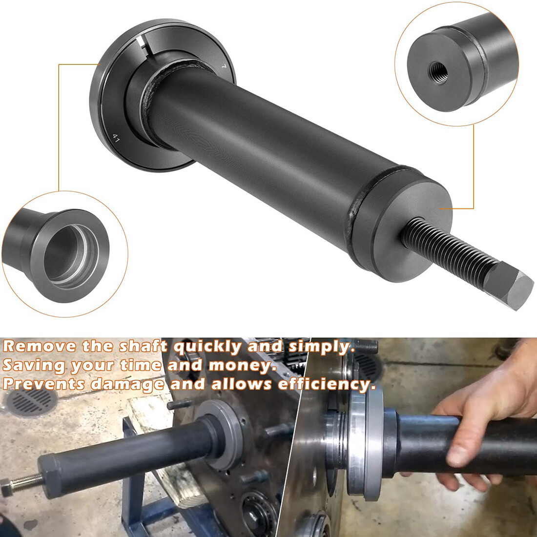 For Eaton Fuller 1 3/4″ & 2″ Shafts Input Shaft Bearing Puller Tool 4308011
