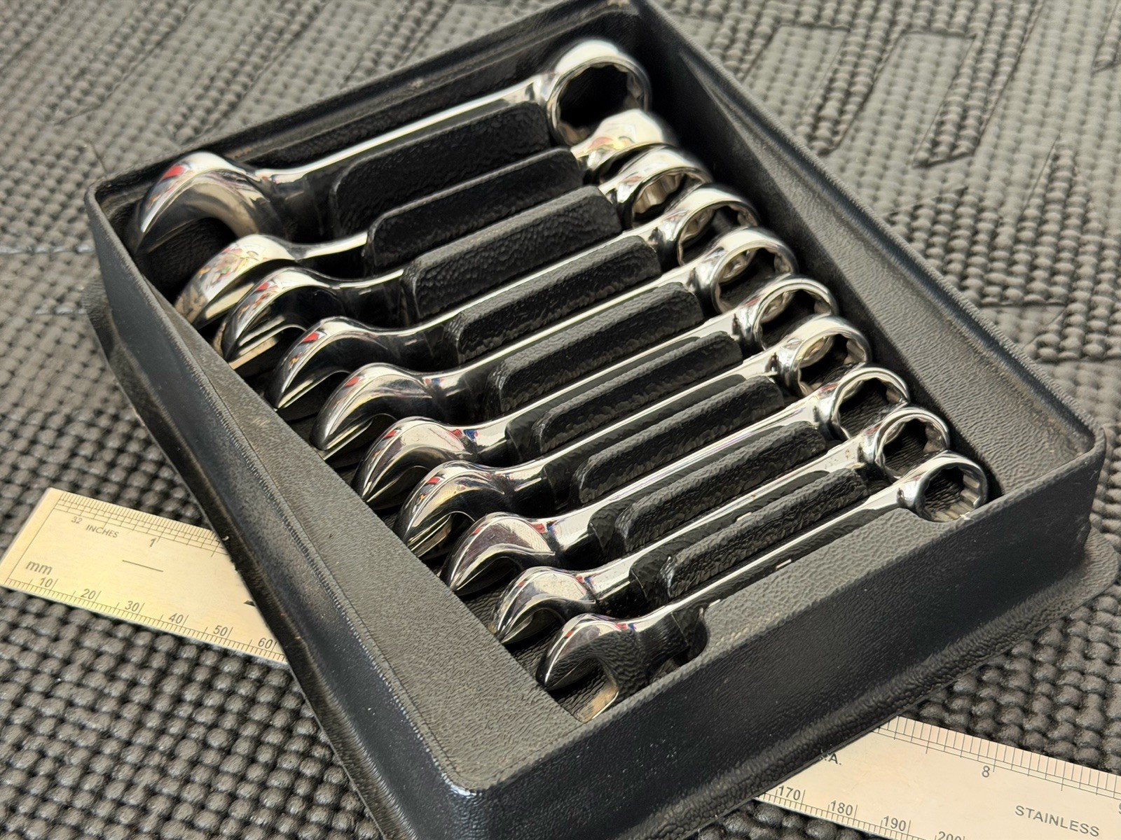 Snap-On 10PC Metric Flank Drive Midget Wrench Set (10-19 mm) USA🇺🇸 – OXIM710B