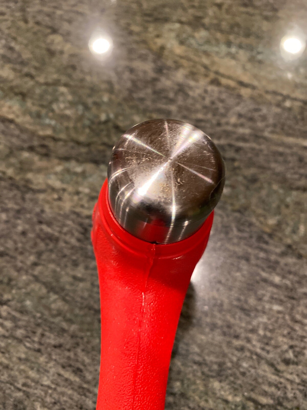 Snap On hbbd24 24 ounce ball peen soft grip dead blow hammer red