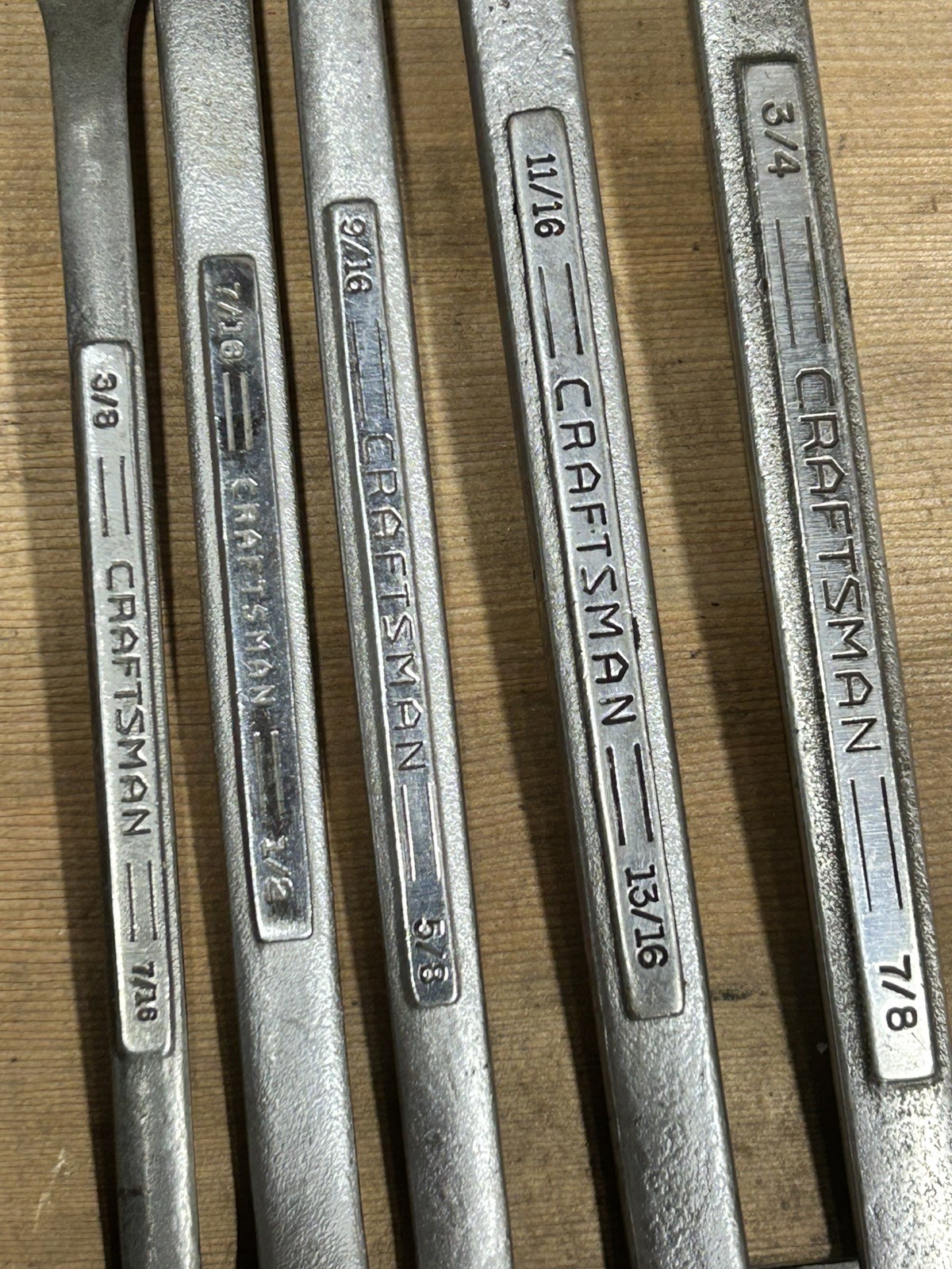 NICE! 5 Vintage Craftsman =V= Series Offset Double Box End Wrenches 12 Point