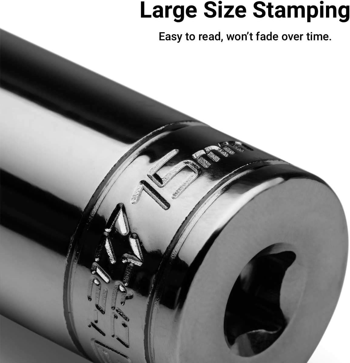 Durable 10mm Deep Socket, 1/4inch Drive – Chrome Vanadium with SmartKrome Finish