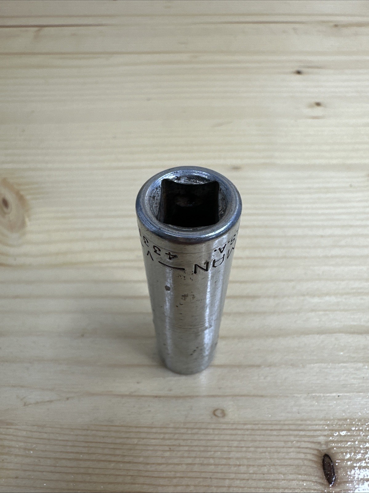 Vintage Craftsman 1/2″ SAE Deep Socket 12 point 3/8″ Drive -V- 43312 USA