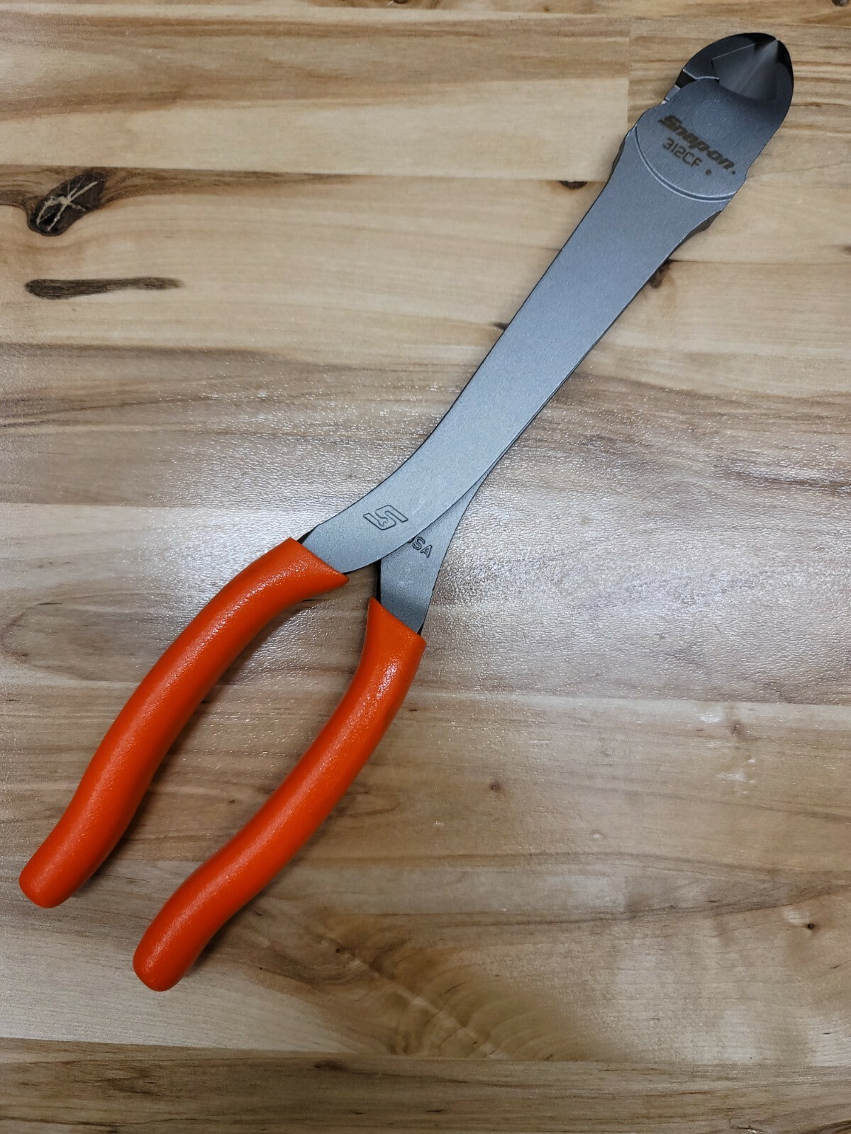 *NEW* Snap On 312CF ORANGE – 11″ Heavy Duty Diagonal Cutters – FREE SHIP