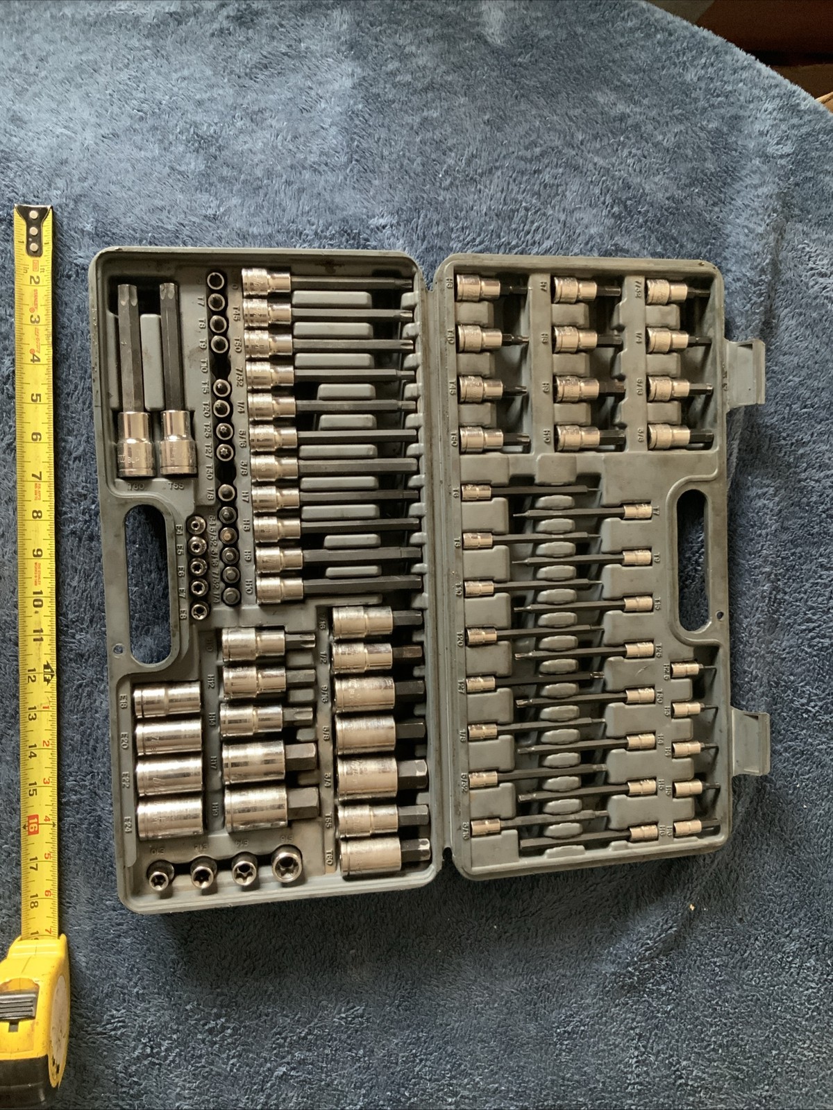 Blue Point 87pc Torx / Hex Bit Socket Set, Blpthc87…..missing 2, And 1 Tip Broke