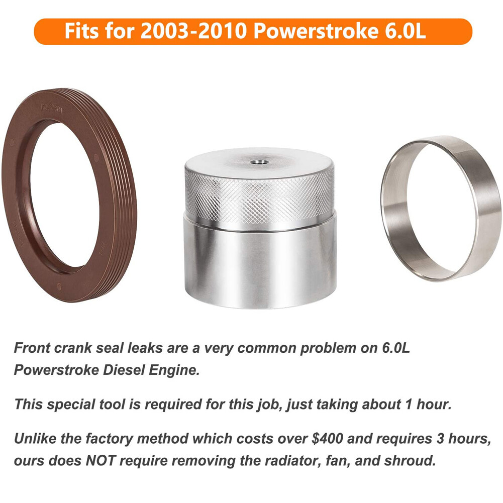 6.0L Front Crank Wear Sleeve Installer Kit 303-761 + Crankshaft Rear Main Seal