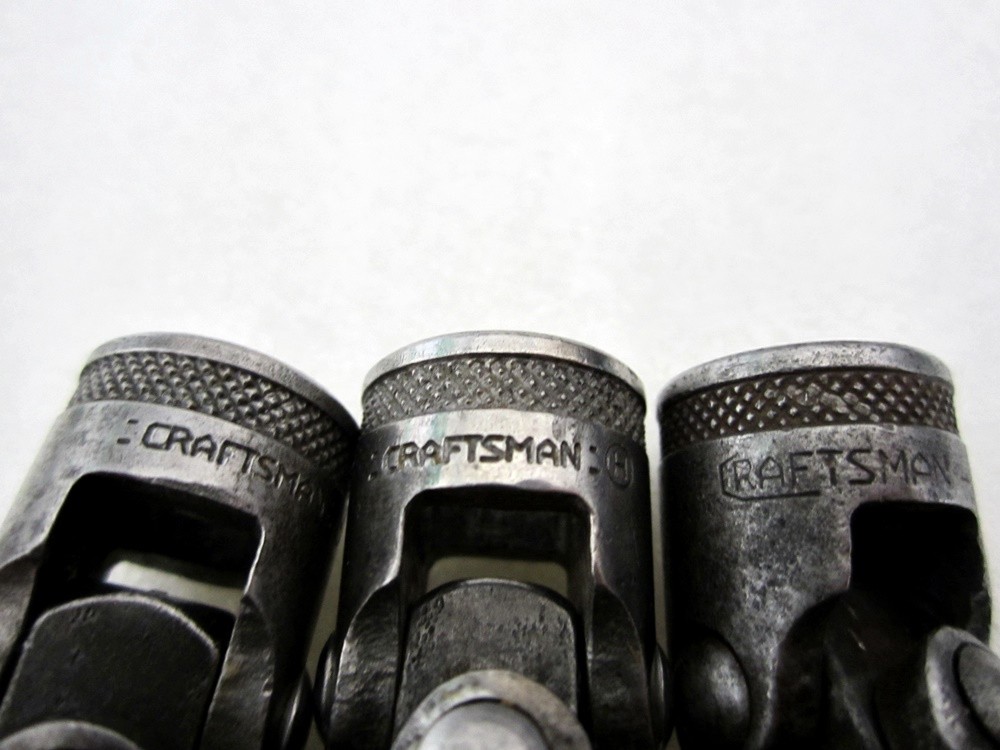 1940’s Craftsman 3/8″ Drive 6pc SAE 12pt Flex End Socket Set H BE USA