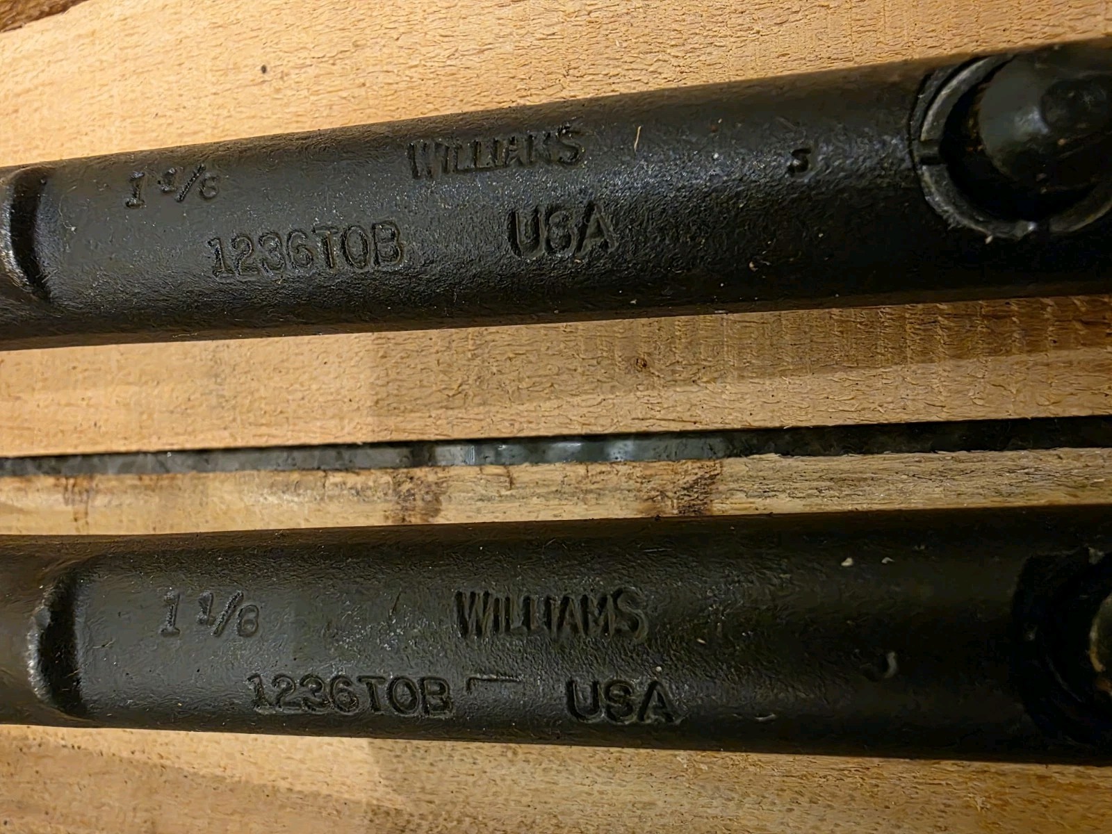 Williams 1236TOB Offset Box End Tubular Handle Wrench 1-1/8 in. 12 PT