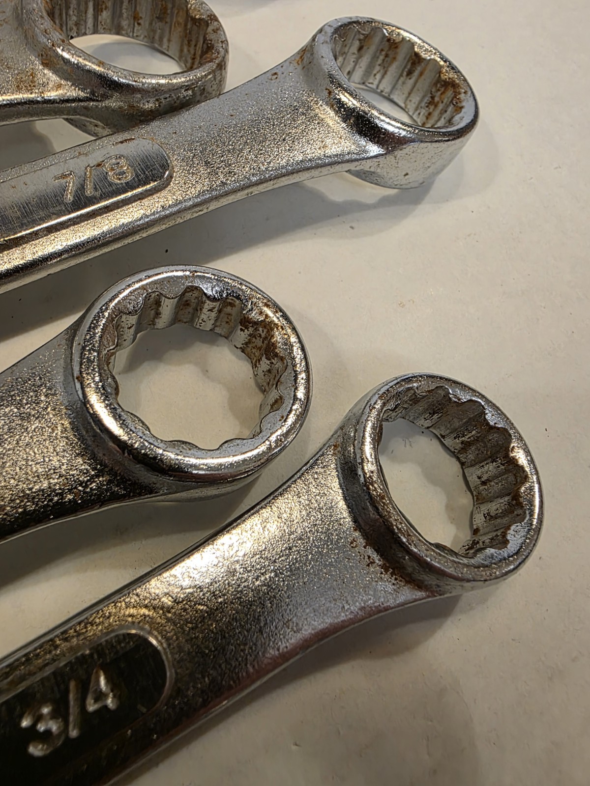 Pittsburgh Combination Wrench Set 14 Peice Raised Panel 12 Point 15 Degree