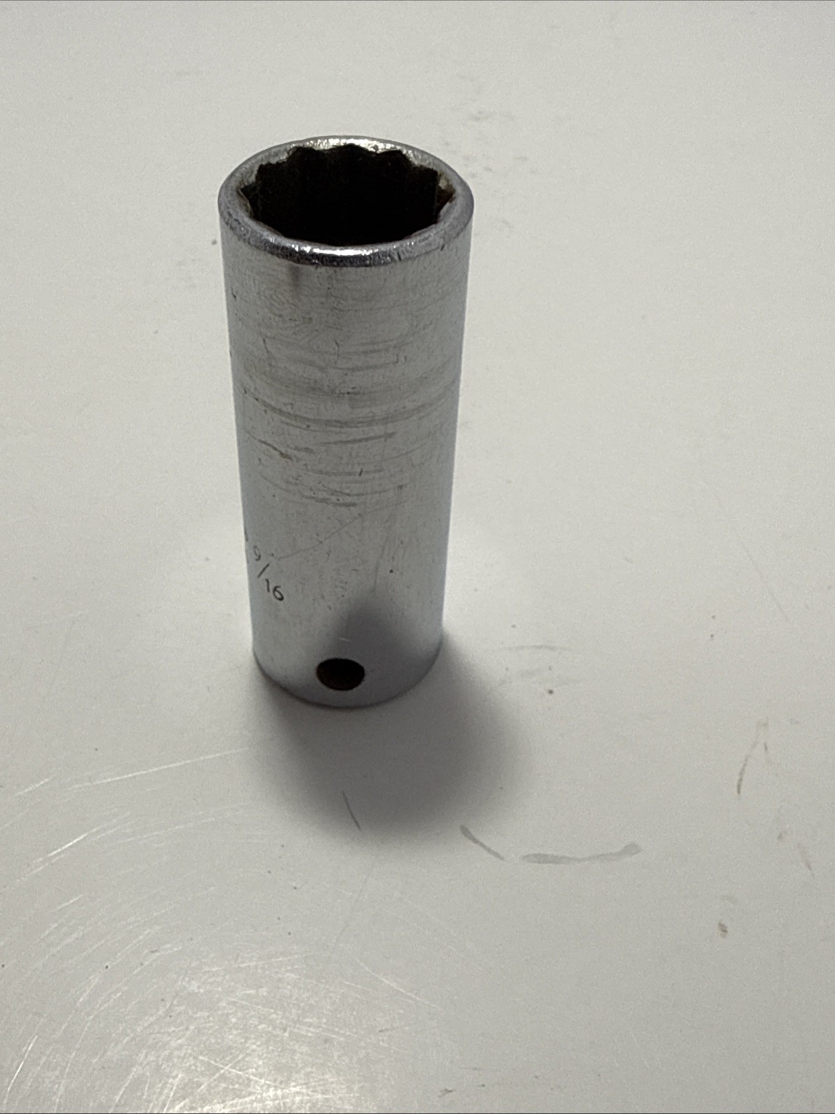 Vintage Proto 5018 , 9/16 in , 3/8” Drive , 12 point Deep socket Made in USA