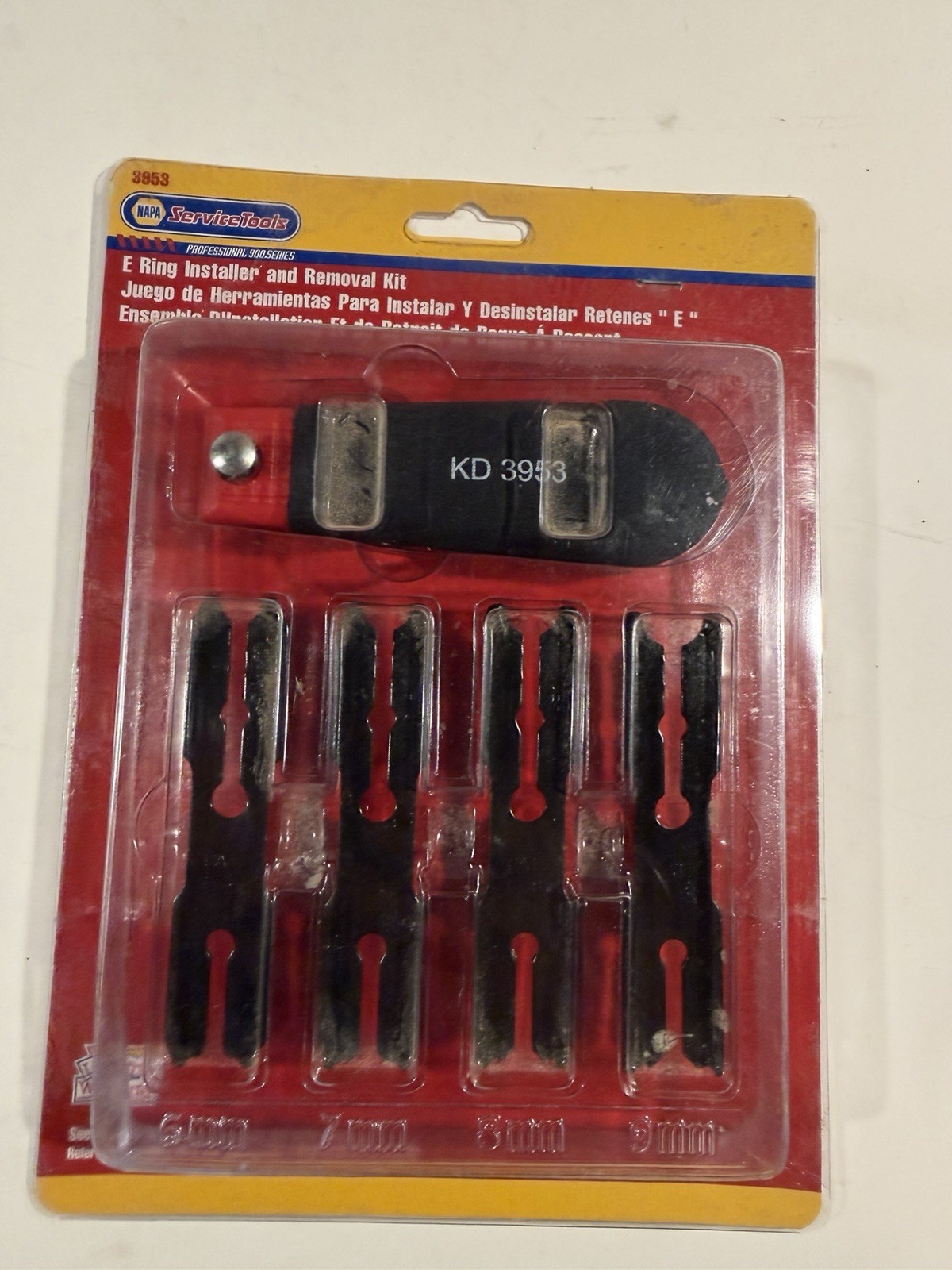 KD Tools 3953 NAPA 5-Pc E-Ring Installer Removal Kit 6-9mm NOS Sealed