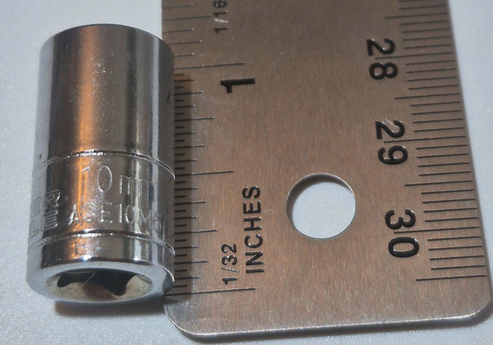 Matco Tools Silver Eagle ASE10M6 1/4″ 10mm Short Crome 6 point Socket. NOS