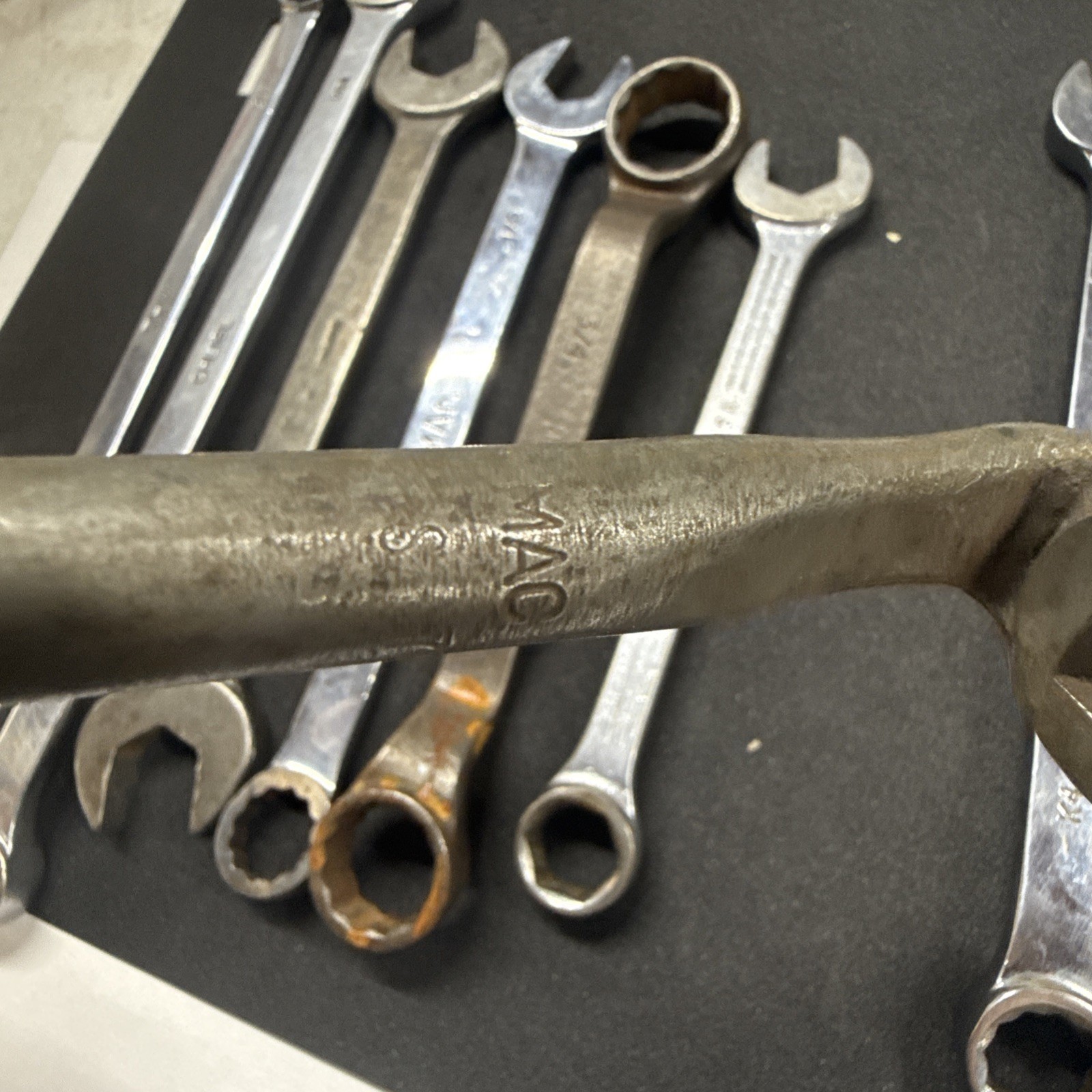 Mac Tools Wrench Lot Combination , Valve , Box 14 Pieces