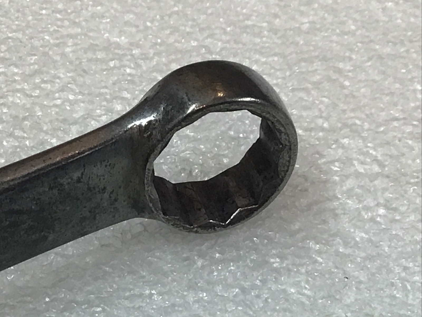 SNAP ON#OEX180A – 9/16”, SAE, Short, Off Set, Combo. Wrench 12 Pt., Vintage-USA-