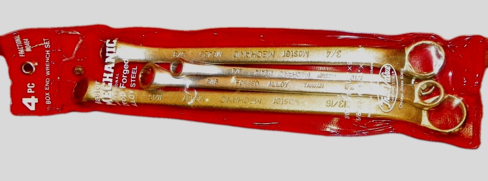 TRUE VALUE MASTER MECHANIC PRO FRACTIONAL 12 Pt DOUBLE BOX END OFFSET WRENCH SET