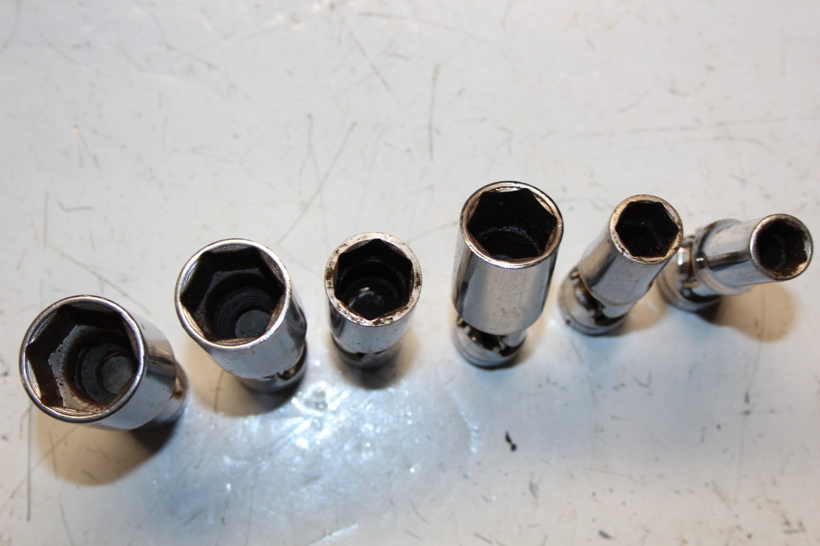 Snap-On Tools 6pc 3/8″ Drive 6-Point SAE Deep Universal Socket Set USA