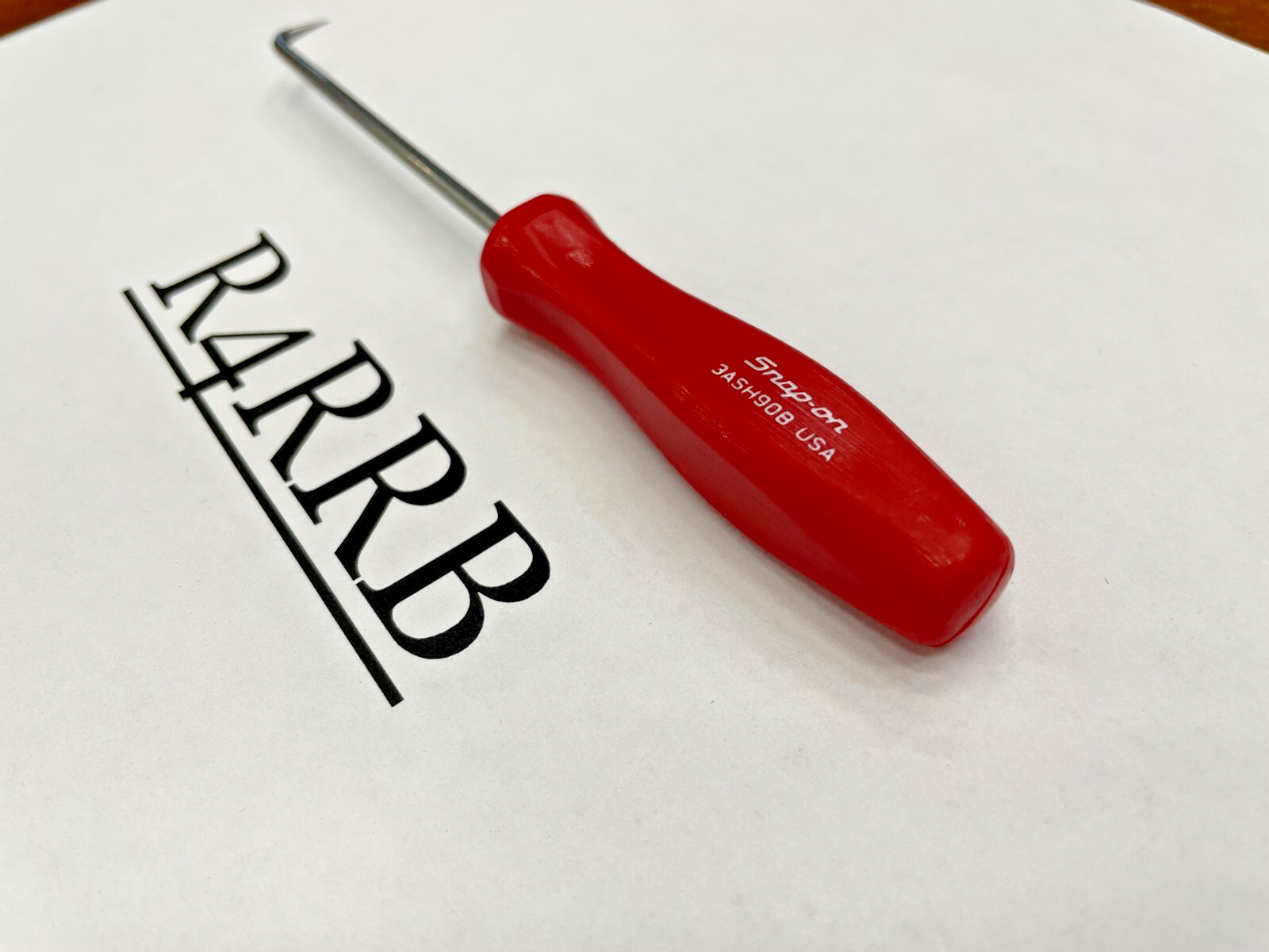 Snap-on Tools USA NEW Classic RED Mini Hard Handle 90° Pick 3ASH90BR