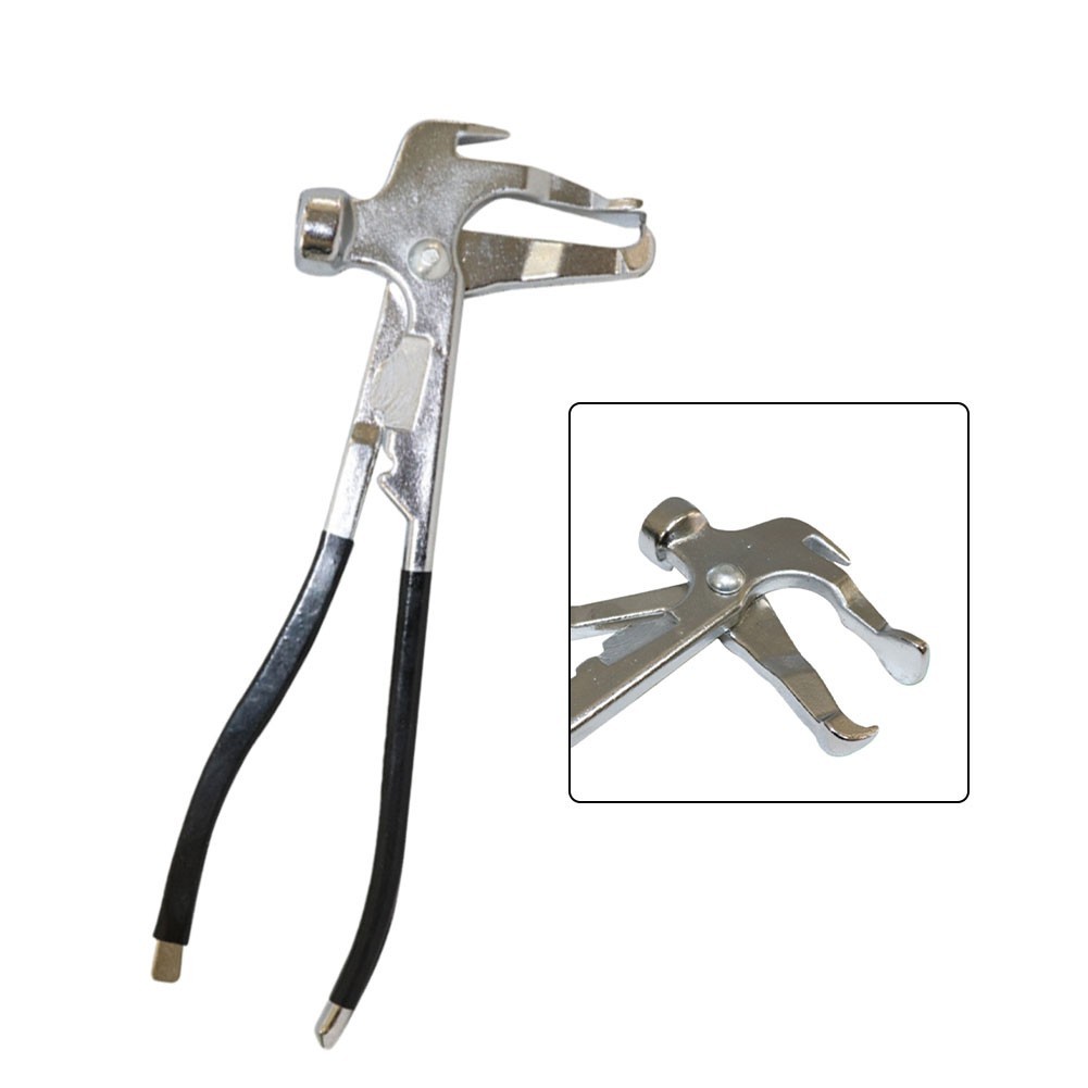 Tire Balance Pliers Hammer Tool for Use with Various Tire Sizes and Types