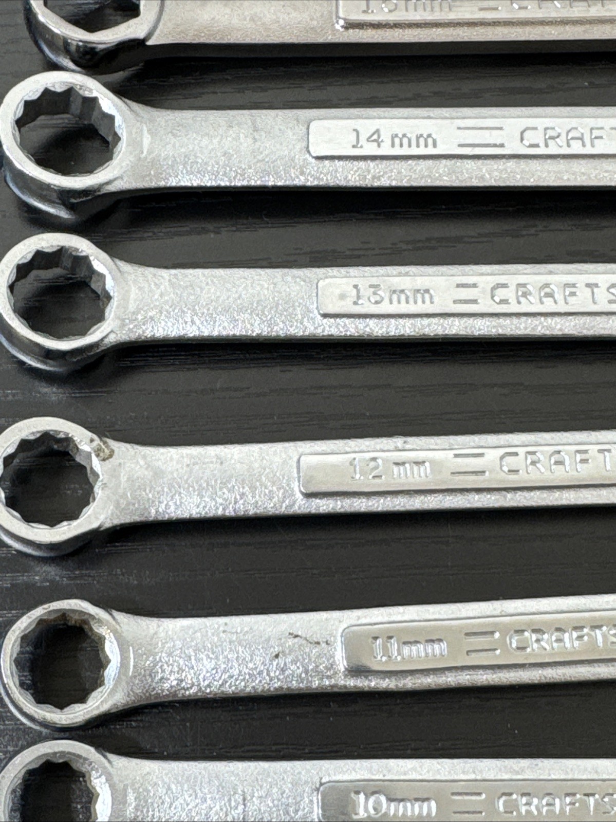 Craftsman USA V VV Metric Combination Wrench 11 Pc Set 12Pt 6mm Up To 17mm Read