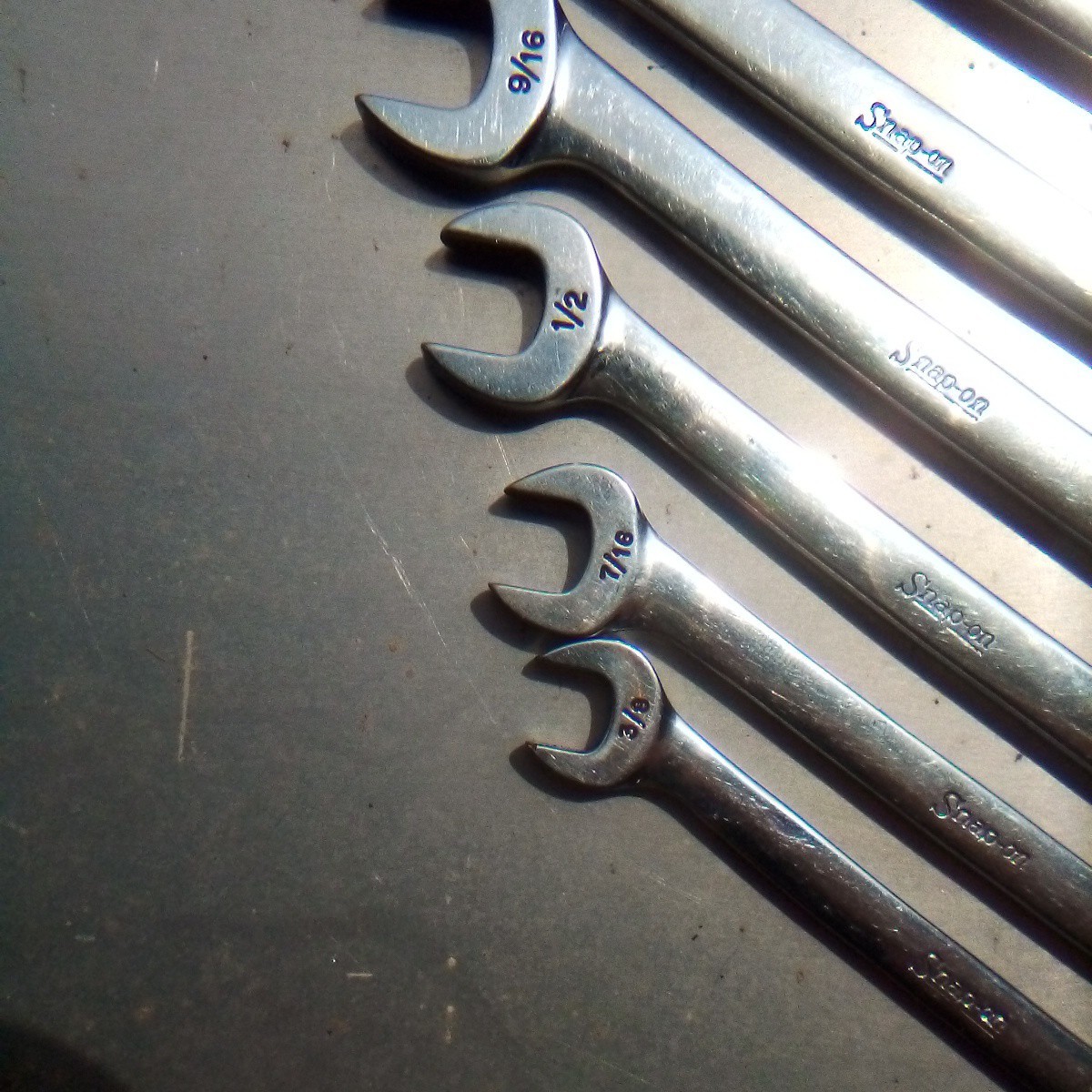 Snap On Tools SAE Four-way Angle Wrench 7 Piece Set VS 807 Lot 1020