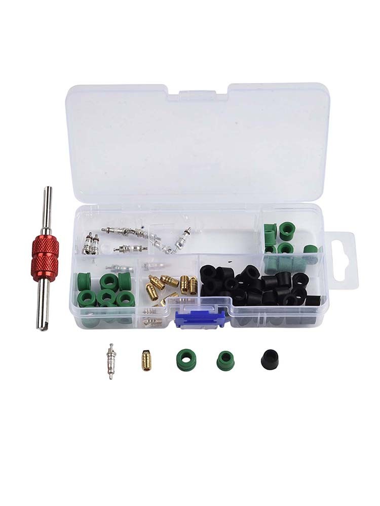 Efficient AC Repair Tool Set 71pcs Including Valve Cores and Accessories