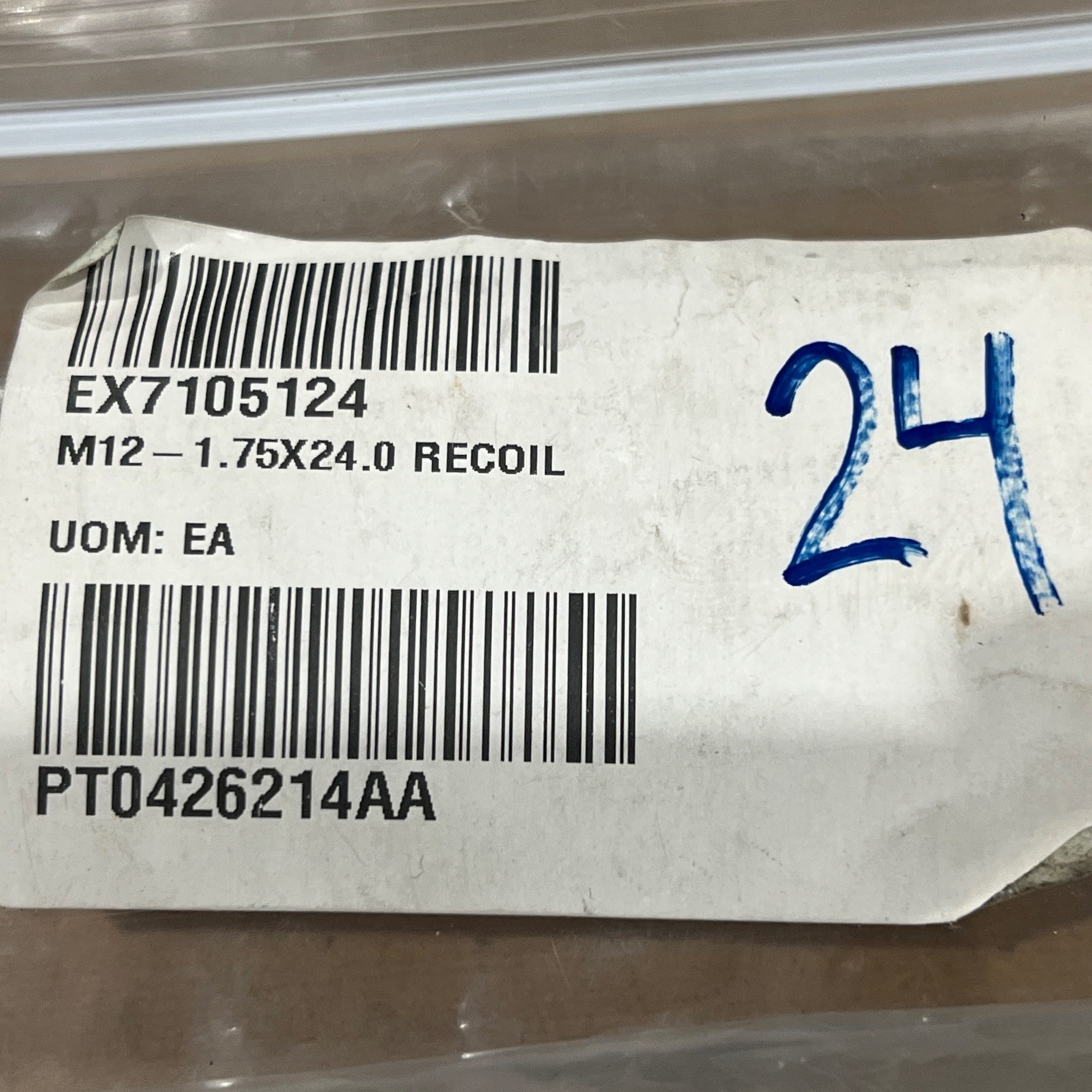 🔥 M12 X 1.75 X 24.0 Carbon Steel Insert 12 Pack, New, Free Shipping🇺🇸