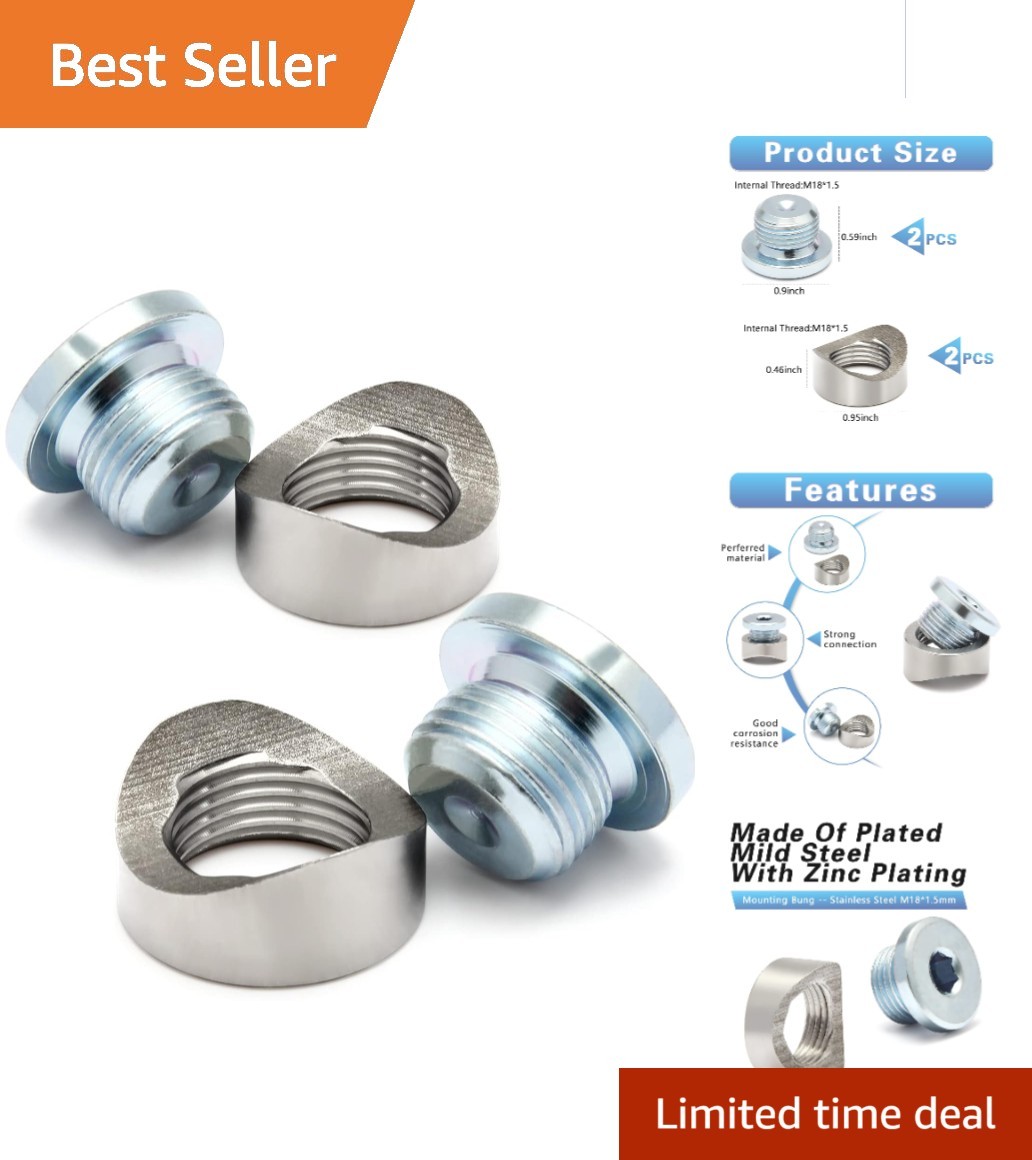 Durable Weld Bung and Plugs Set – 304 Stainless Steel for Custom Installations