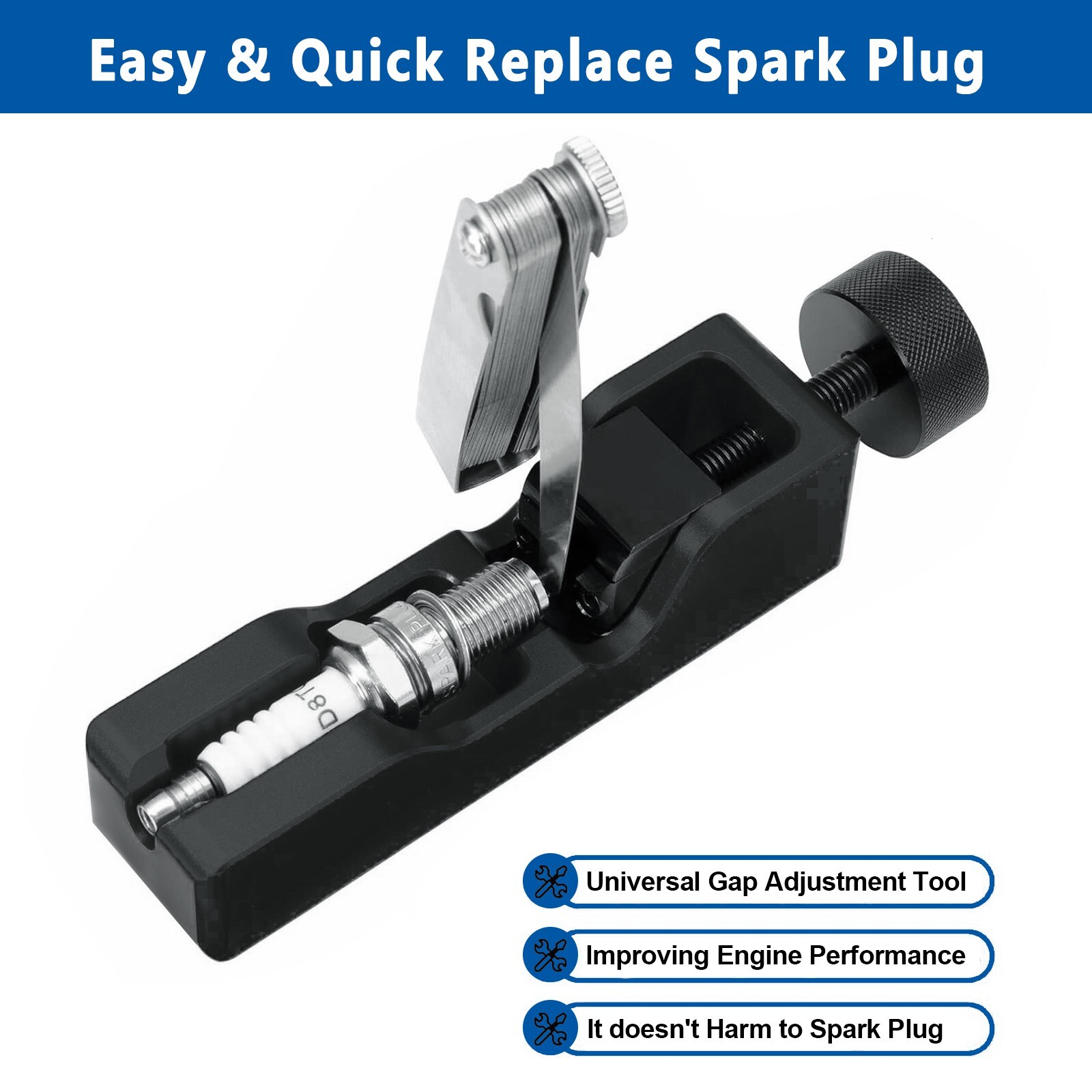 Spark Plug Gap Tool Gauge 10mm/12mm/14mm/16mm Measuring Adjustment Universal
