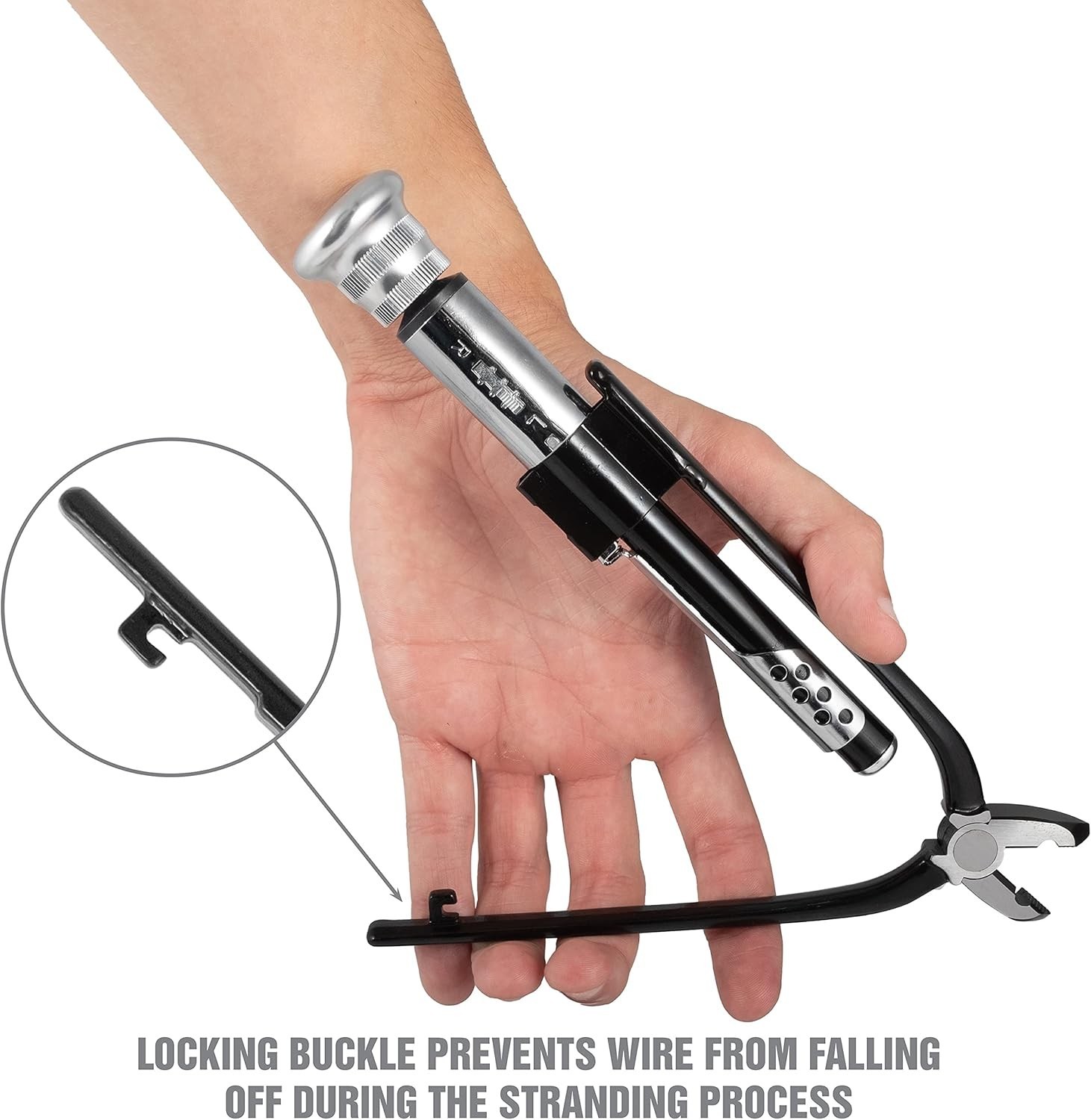 Durable 6-Inch Safety Wire Pliers: Reversible Action, Locking Buckle, Steel Wire