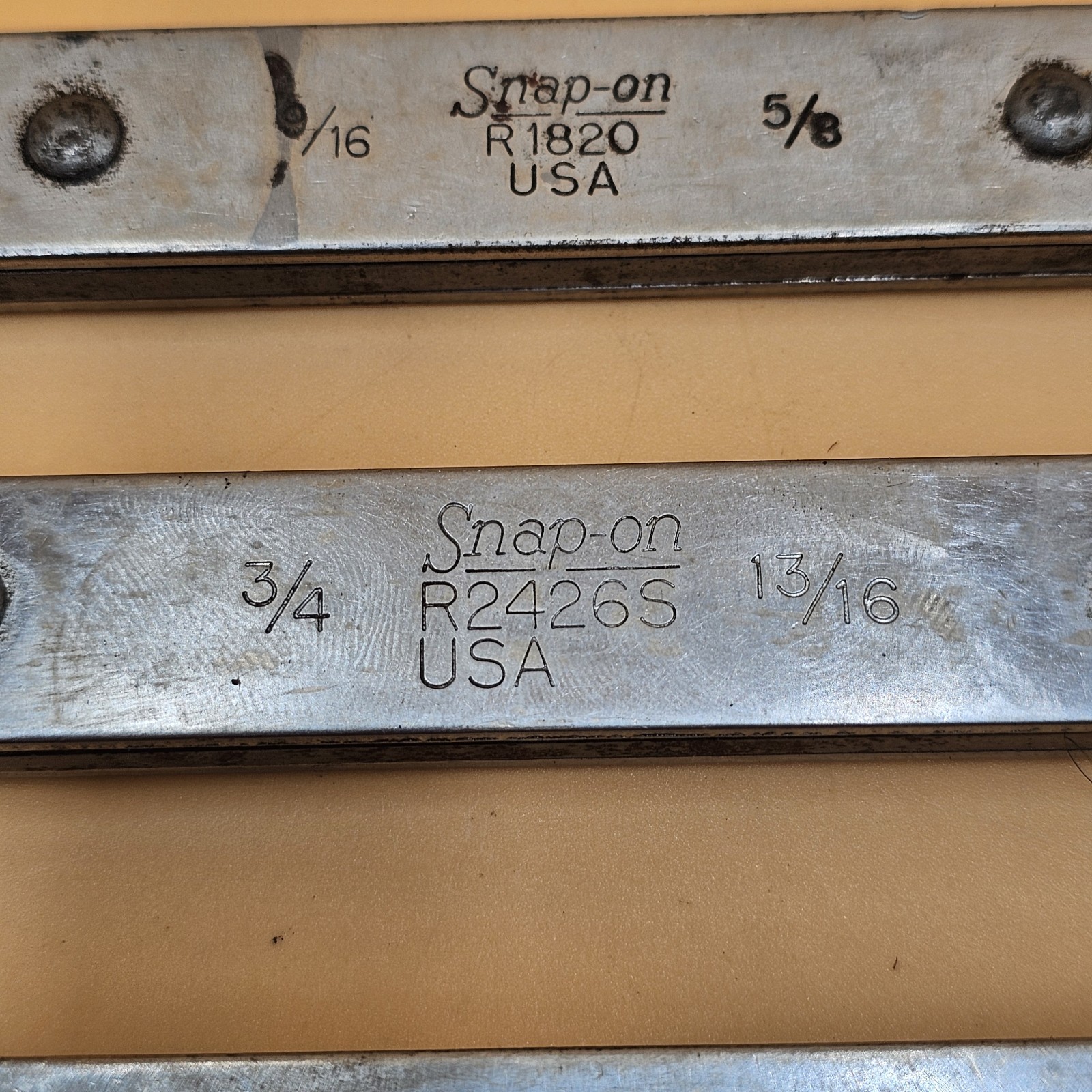 Vintage Snap On Ratcheting Wrench Set Of 3 R1820, R2426S, R-2428