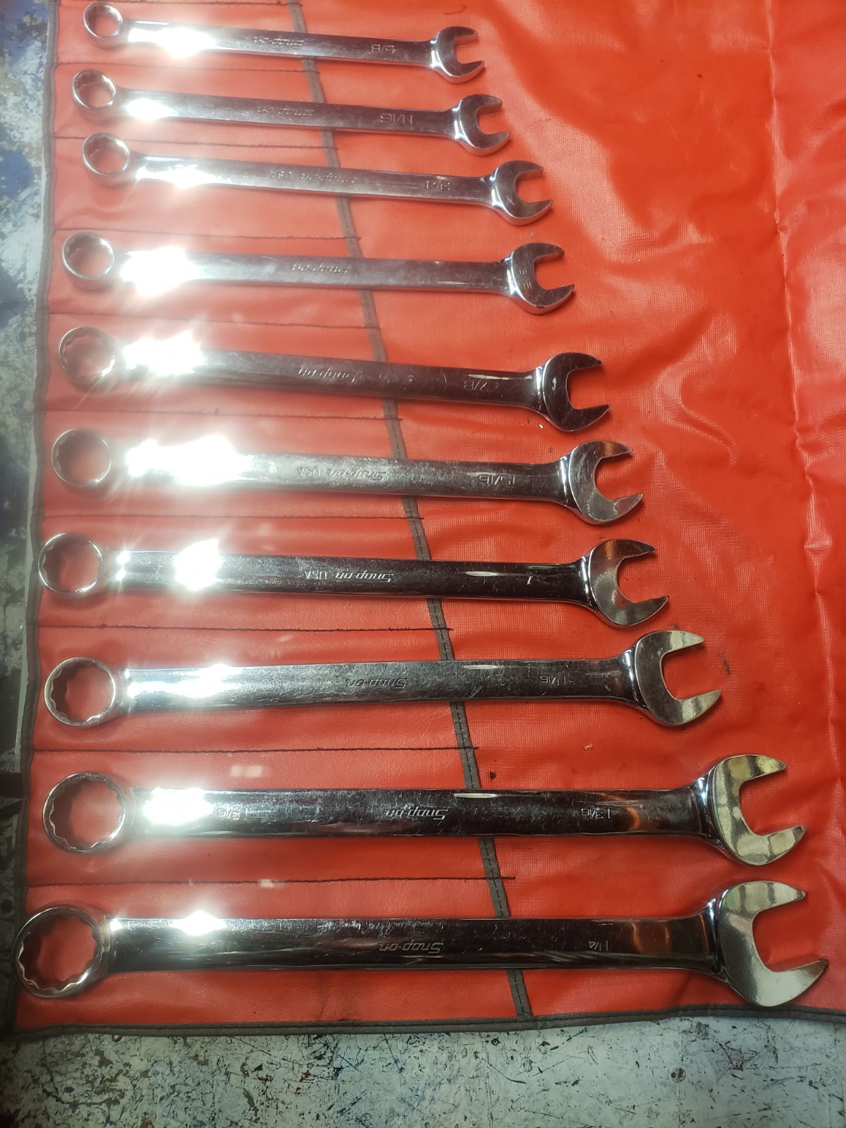 Snap On SAE Wrench Set 14 Pieces Oex Soex