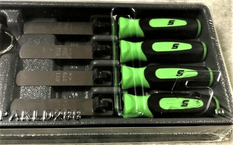 *NEW* SNAP-ON Feeler Gauge SET 82 pcs Straight, Step & 45° *GREEN HANDLE* FB336