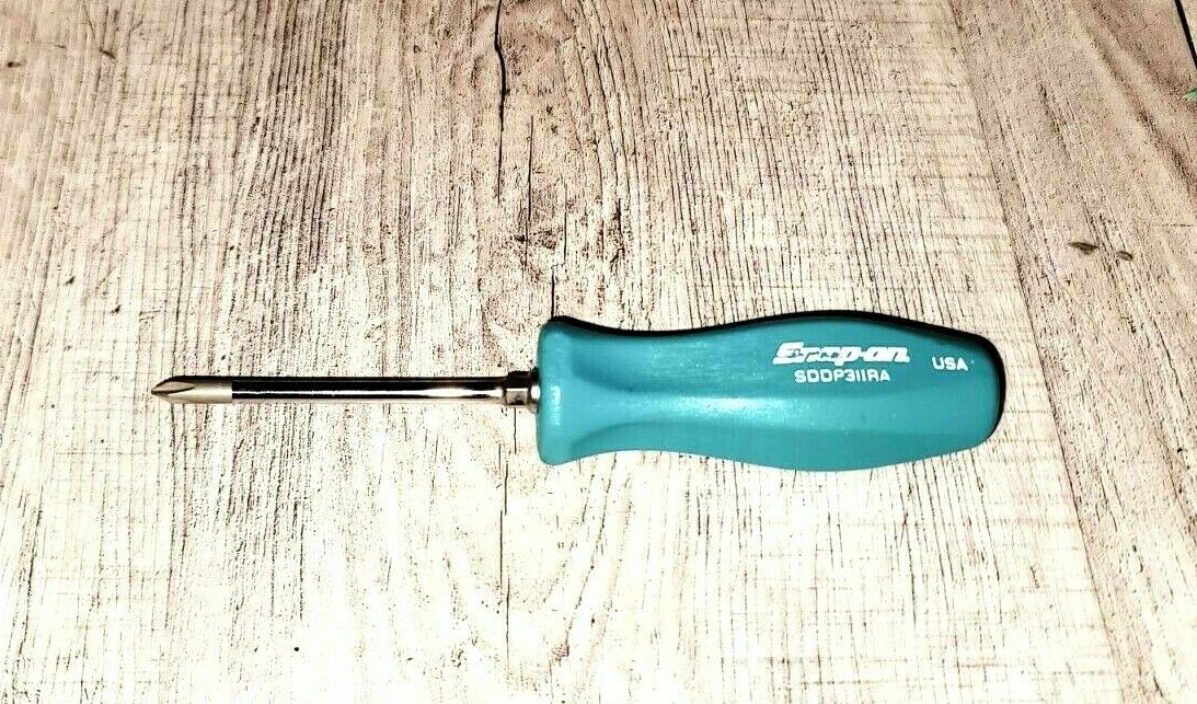 RARE SNAP-ON ™ TOOLS TEAL HARD ACETATE HANDLE SDDP31IRA AWESOME COLLECTOR ITEM