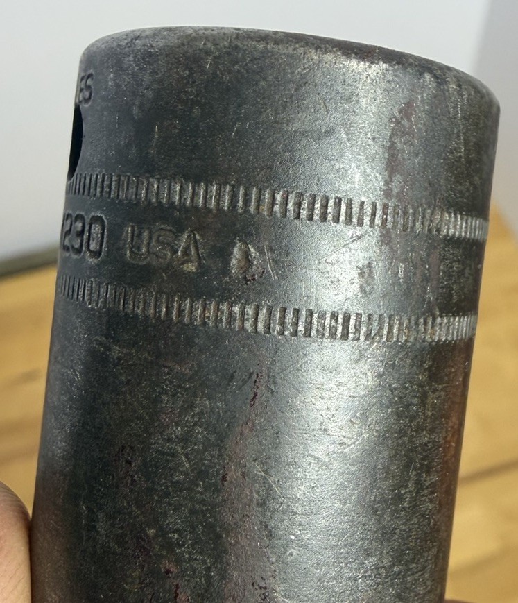 Snap-on Tools SIMM230 23mm 1/2″ Drive Metric DEEP 6-Point Impact Socket USA