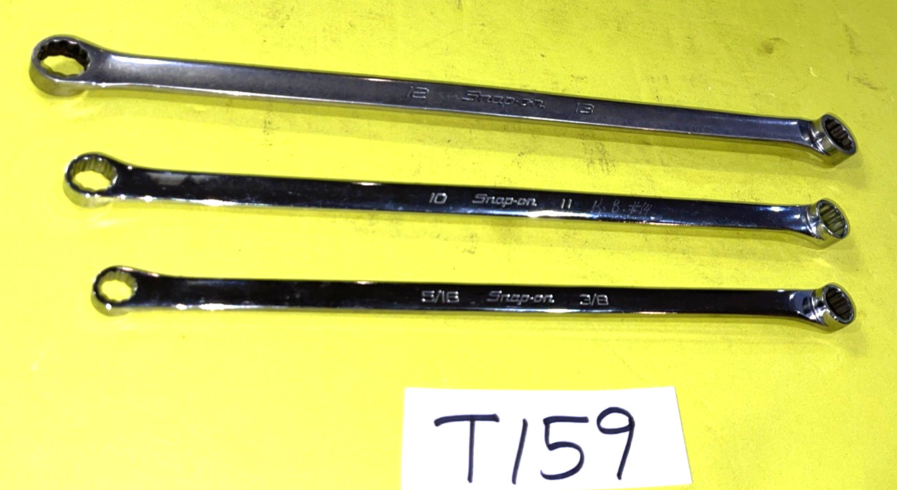 SNAP-ON TOOLS 3 PIECE SAE. & METRIC HIGH PERFORMANCE 15% OFFSET BOX WRENCHES
