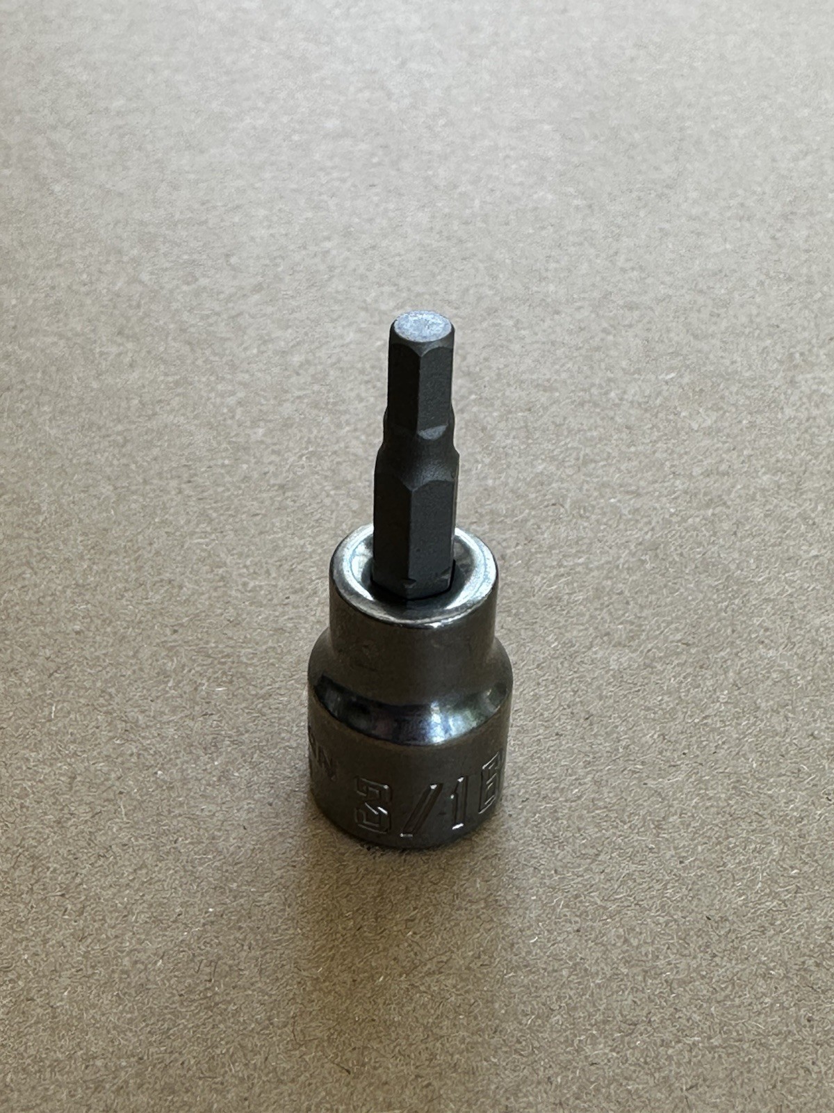 3/16″ CRAFTSMAN CMMT46661 Hex Allen Bit 3/8-in Drive Shallow Socket. 0144
