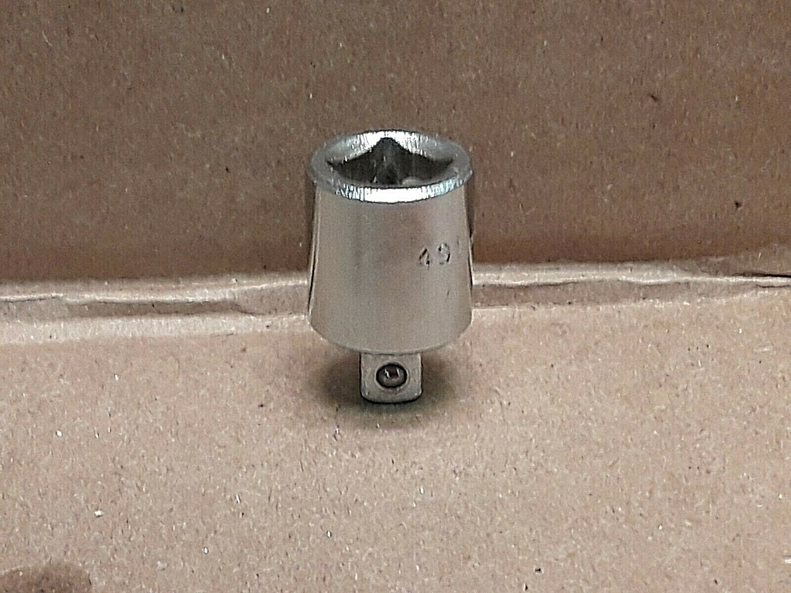 Duro Indestro 1/4″ x 3/8″ Socket Adapter # 491 NOS USA For: Craftsman Mechanic