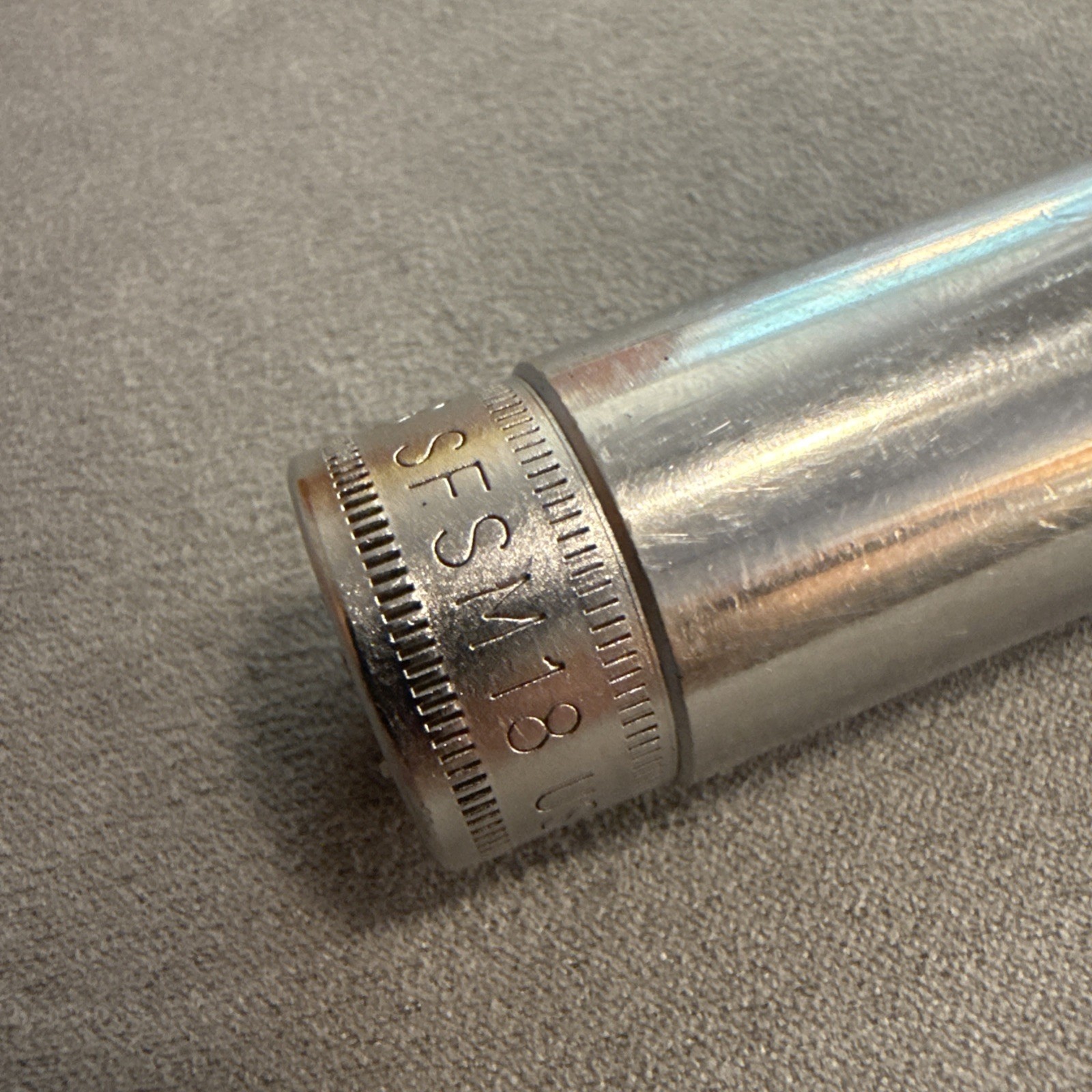 Snap On Tools 18mm 6 Point Deep Socket SFSM18 Vintage USA