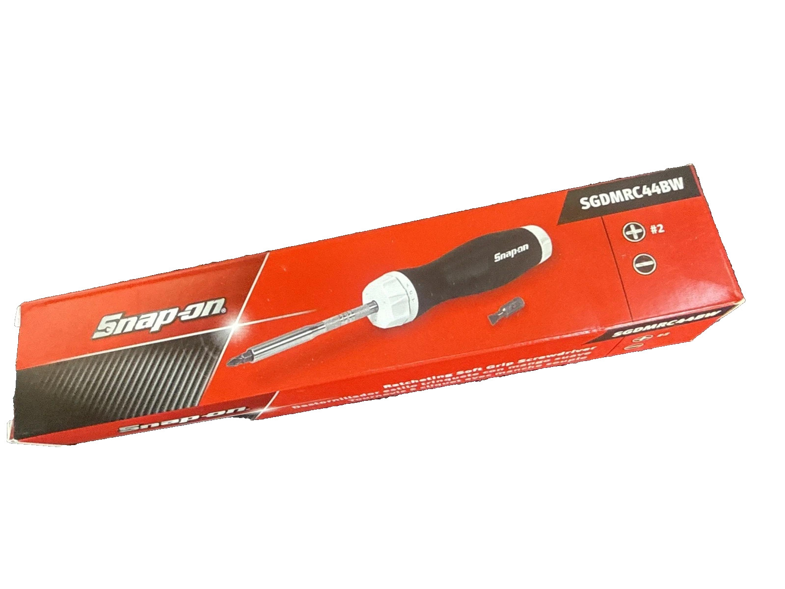 Snap-on Tools Limited BLACK & WHITE Ratcheting Screwdriver SGDMRC44BW NEW