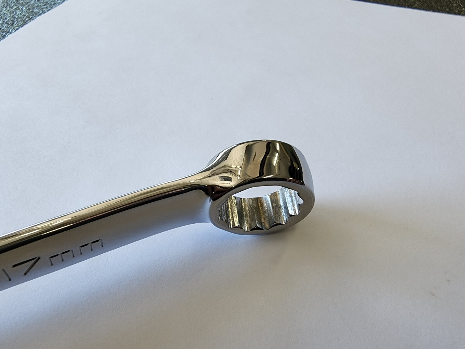 Snap-on Tools USA NEW 17mm Metric Flank Drive Chrome Combination Wrench OEXM170B