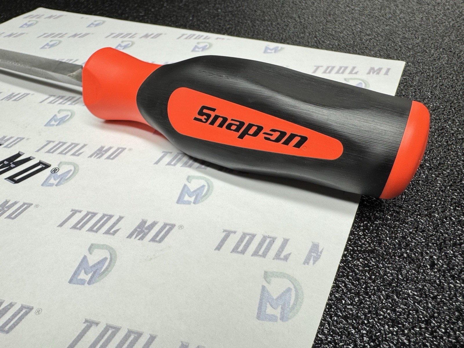 Snap-on Tools NEW ORANGE Soft Grip Three Square Triangle Blade File SGHF614B 6T