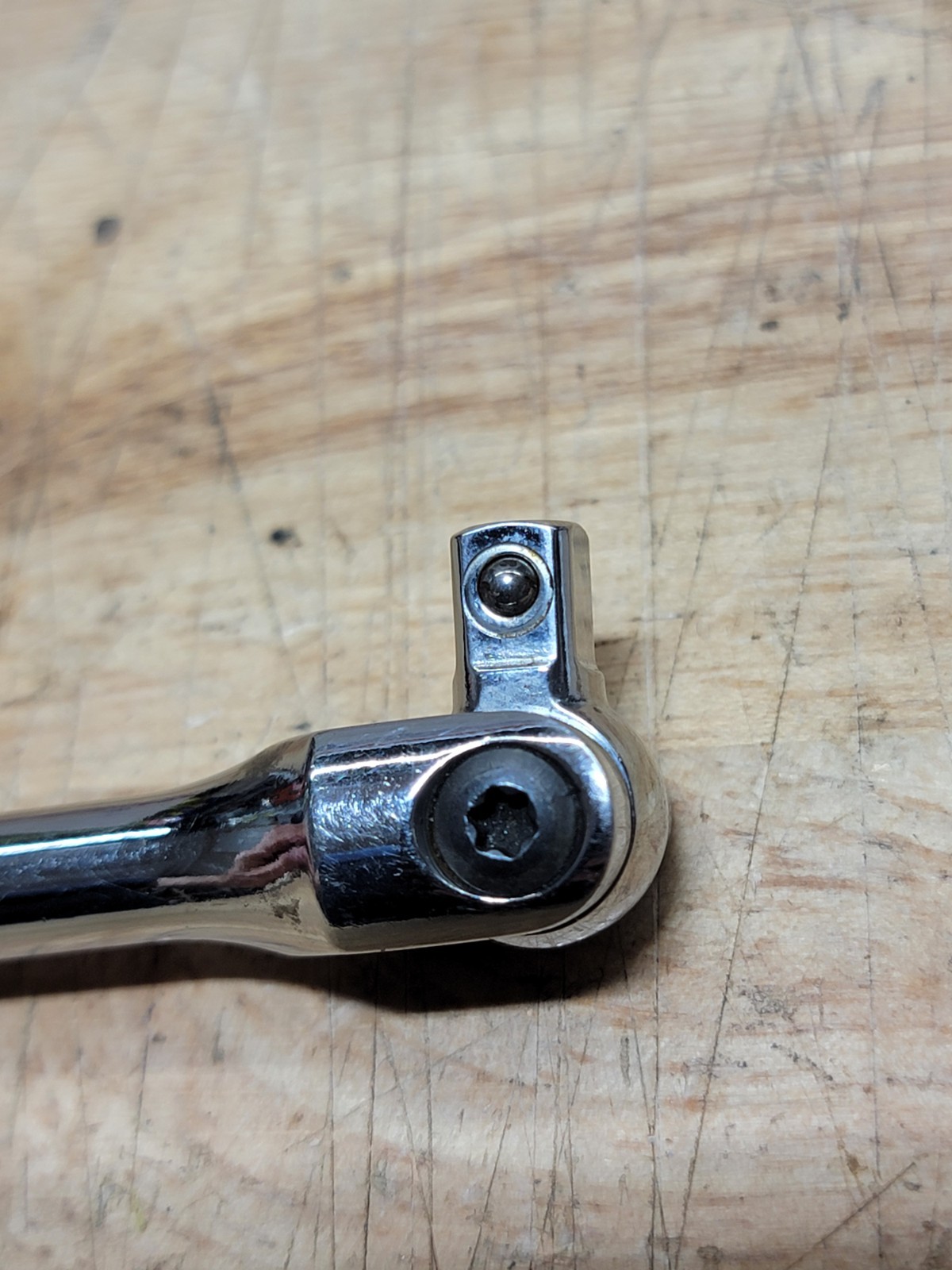 Snap On Tools TM10G 1/4” Drive Standard Handle 6” Chrome Breaker Bar USA MADE