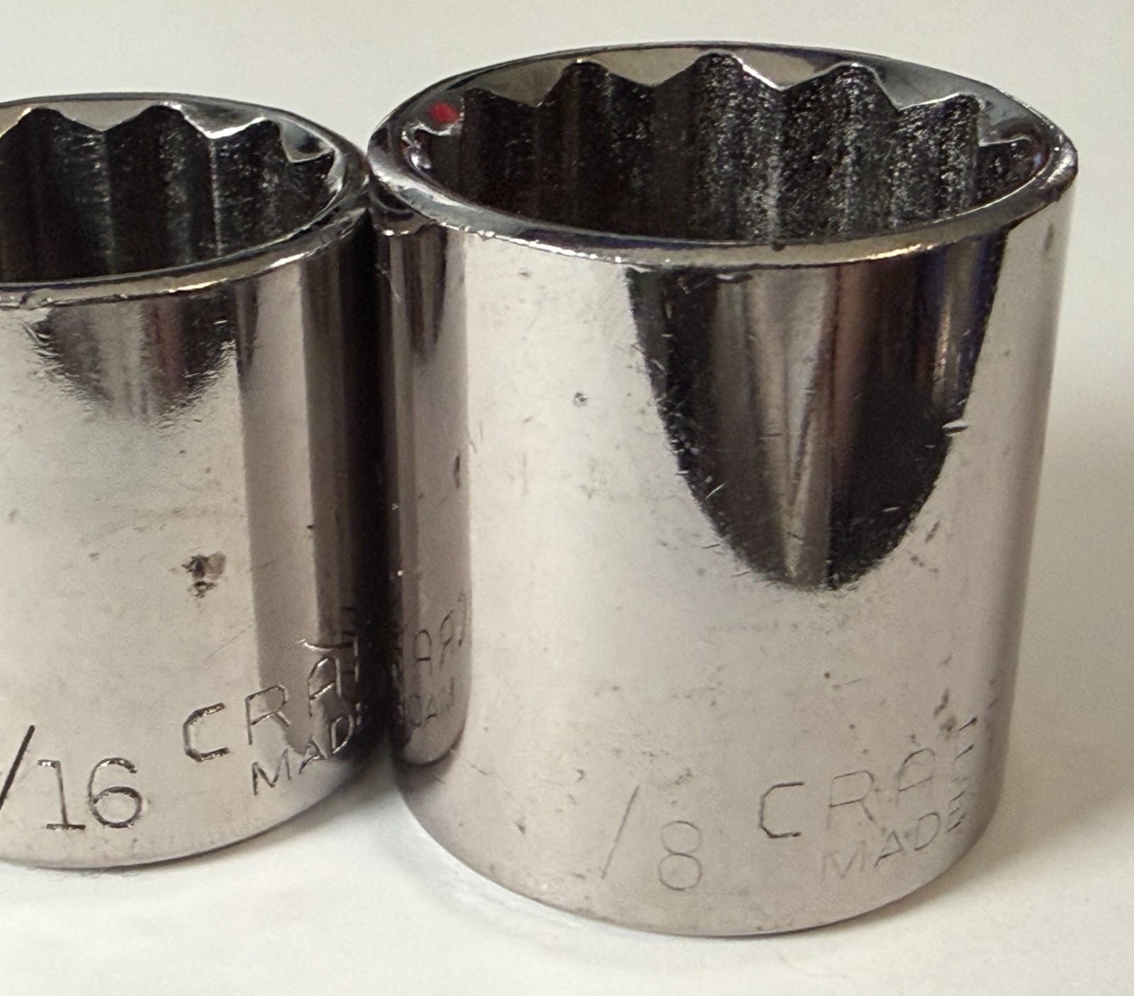 Craftsman 5 Piece Sockets 3/8″ Drive 12Pt -G2- 44335, 44336, 44337, 44338, 44339