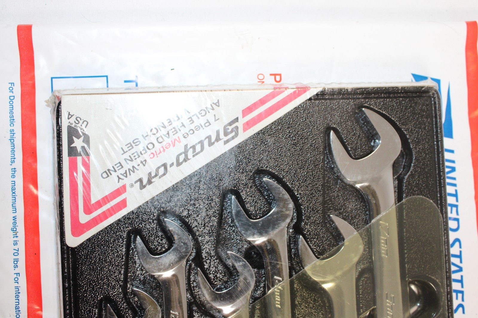 NEW Snap On SVSM807A 7 pc 10-17mm Metric Flank Drive Four-Way Angle Wrench Set