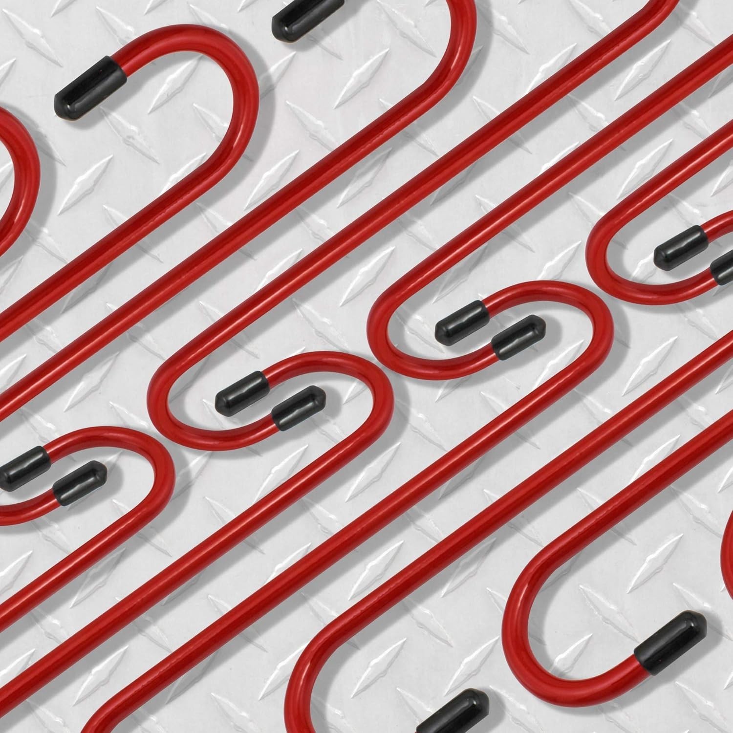 4LIFETIMELINES Brake Caliper Hanger Hooks, Durable Steel, Red Pack of 8,
