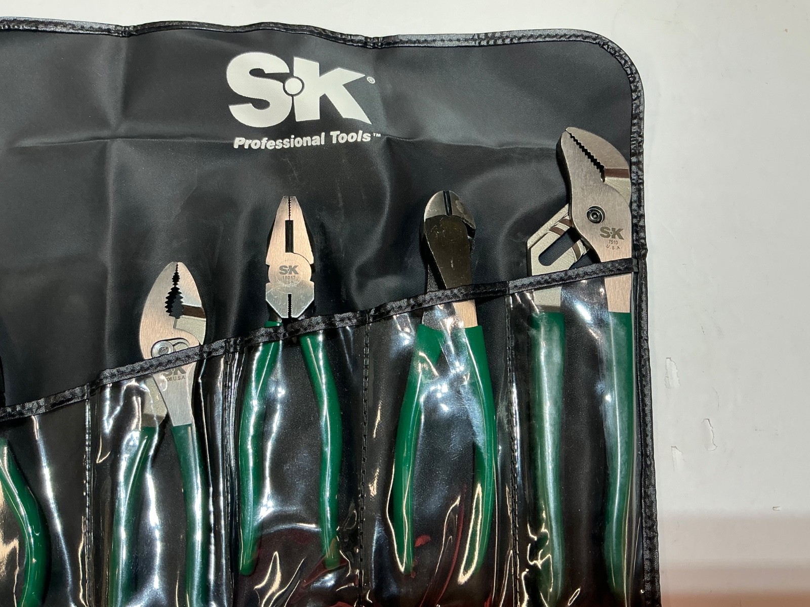 NOS S-K 5 piece plier set #17834 made in the USA in pouch