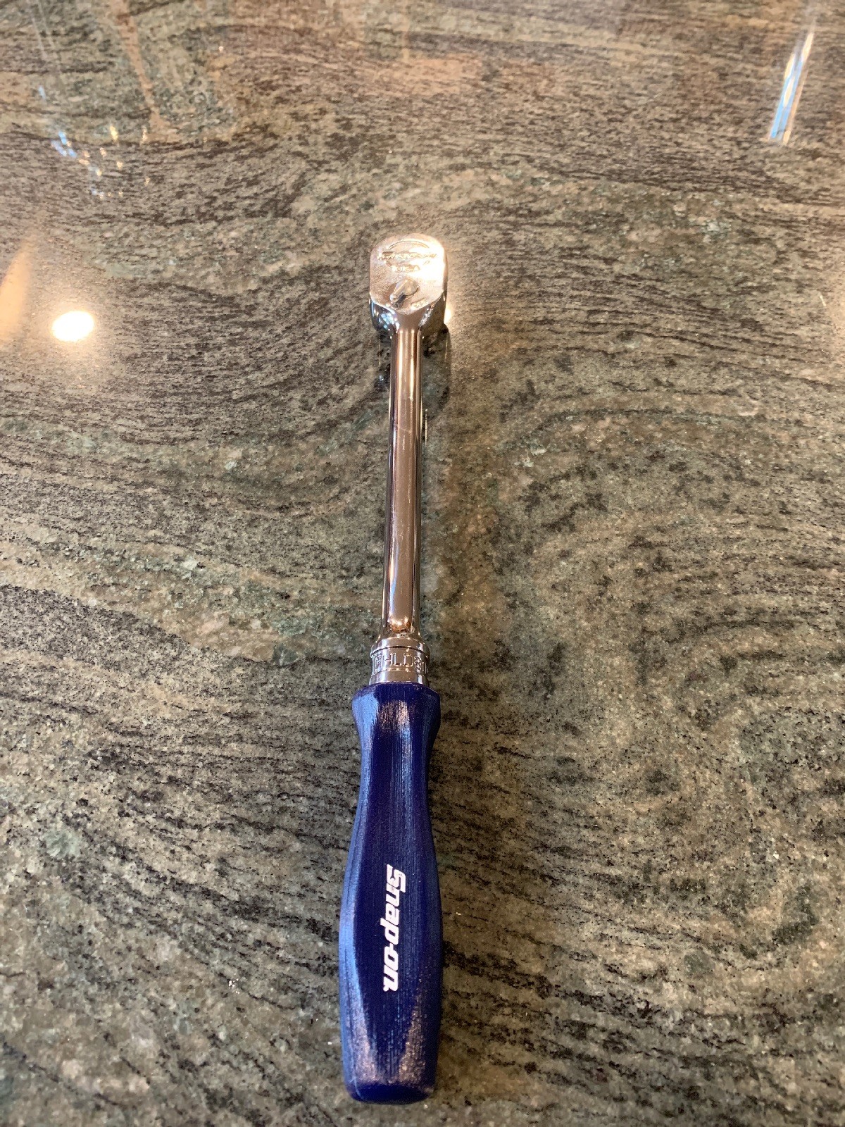 Snap On fhld80 3/8 drive blue long hard handle ratchet new