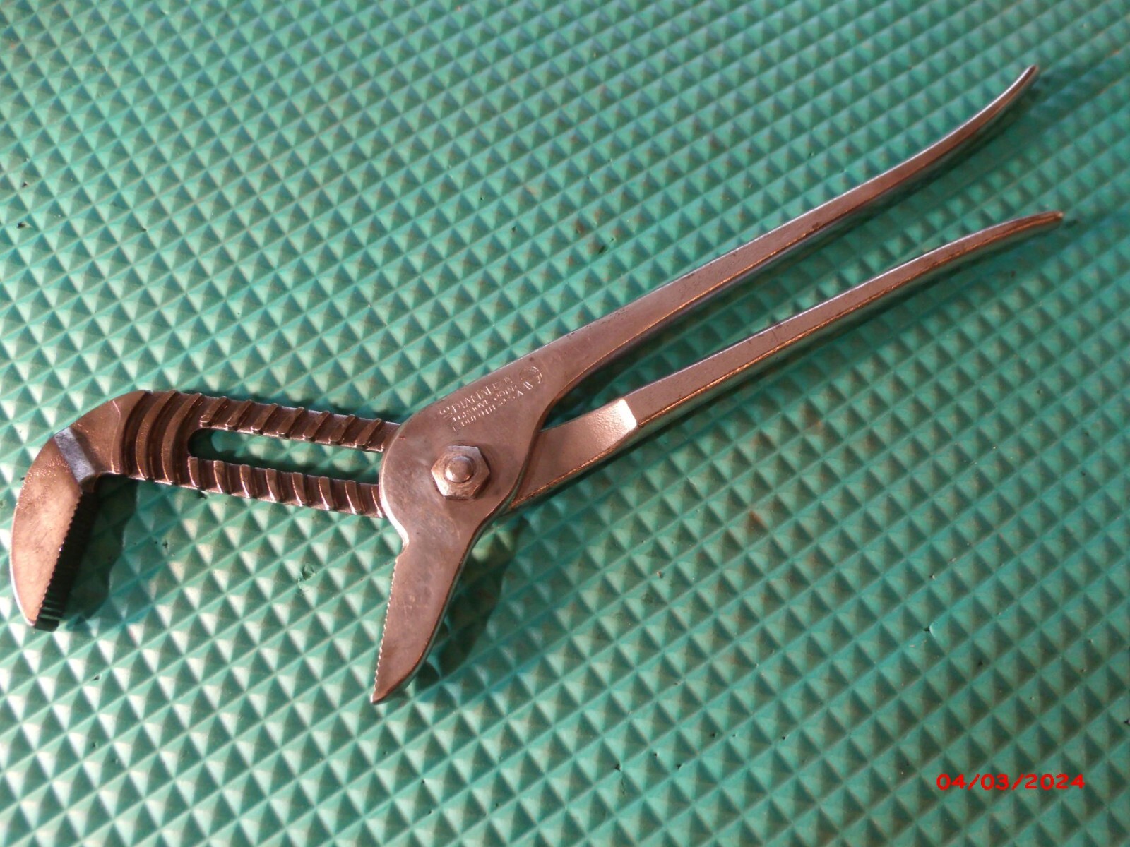 VINTAGE «DIAMALLOY» U.S.A. GROOVE-JOINT #HL116 ADJUSTABLE PLIERS(11 POSITIONS)